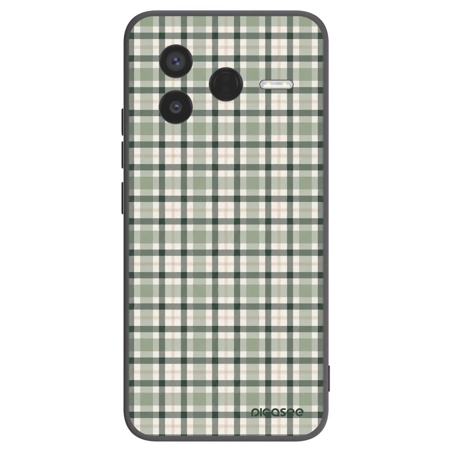 Picasee silikónový čierny obal pre Xiaomi Poco F7 Pro 5G - Sage Tartan