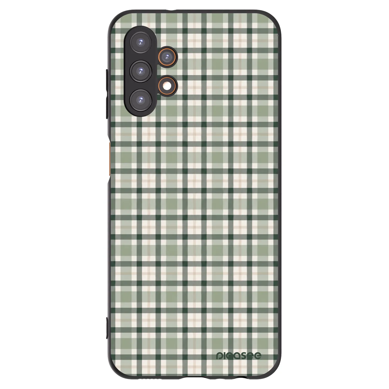 Picasee silikónový čierny obal pre Samsung Galaxy A13 5G - Sage Tartan