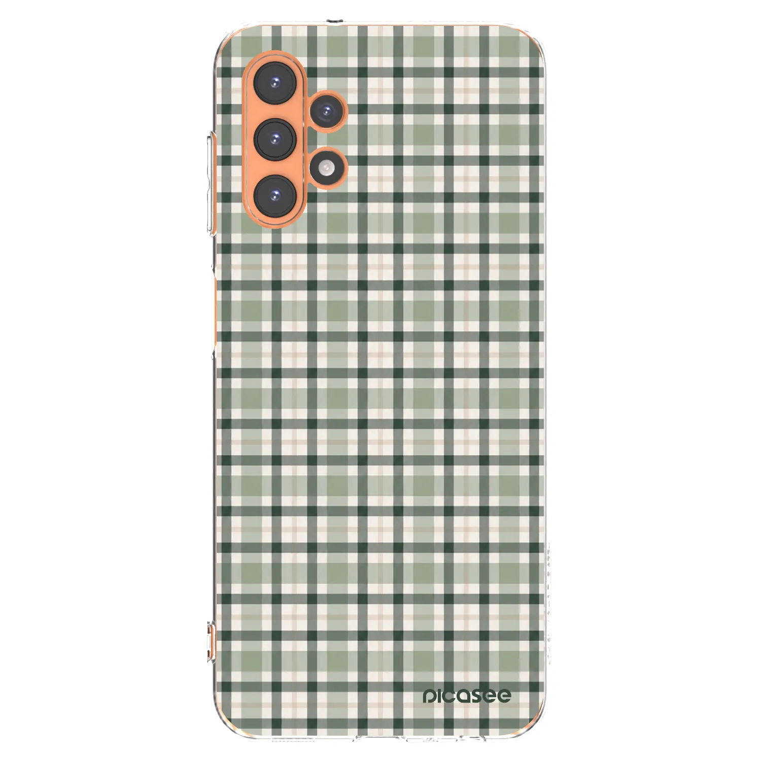 Picasee silikónový prehľadný obal pre Samsung Galaxy A13 5G - Sage Tartan