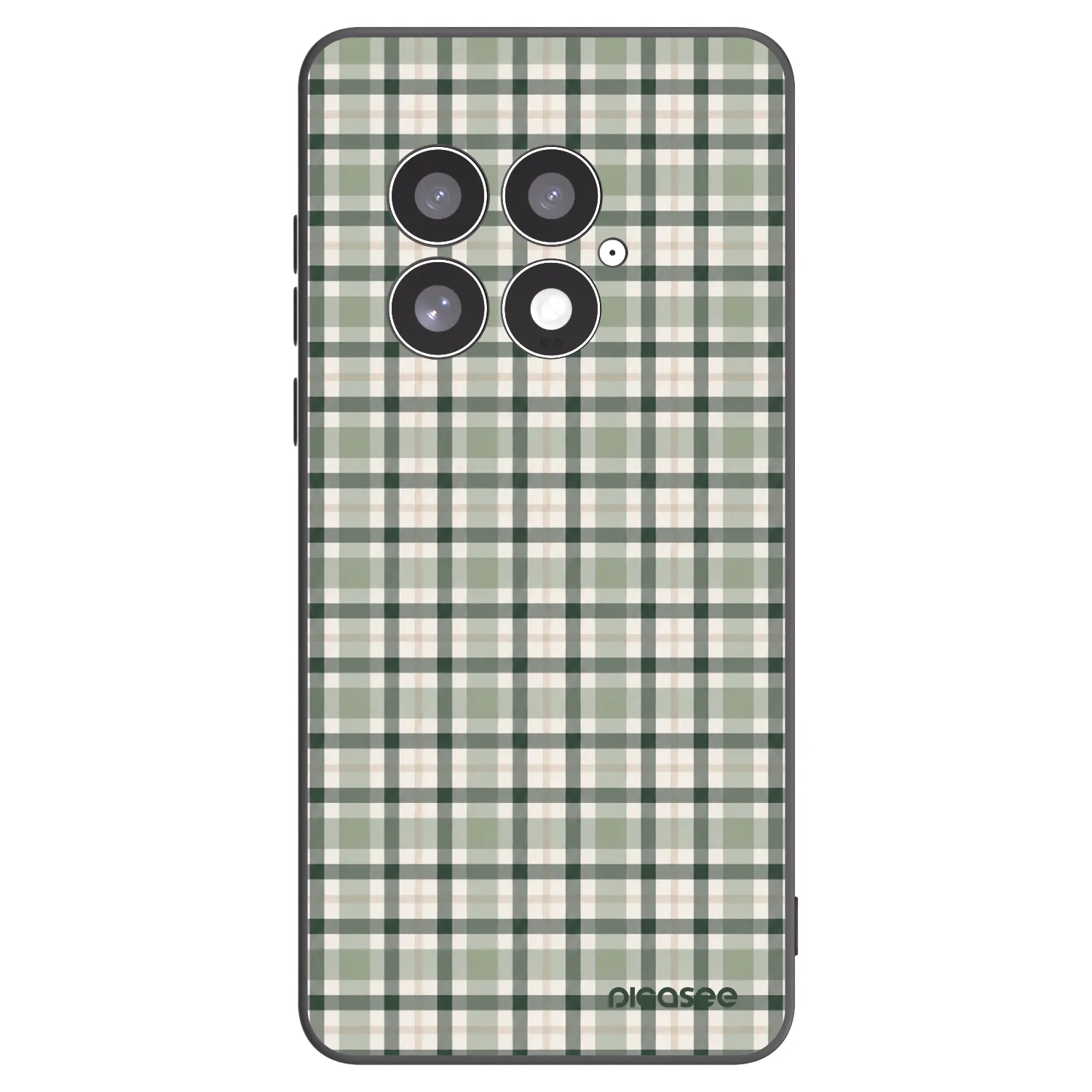 Picasee silikónový čierny obal pre OnePlus 13 5G - Sage Tartan