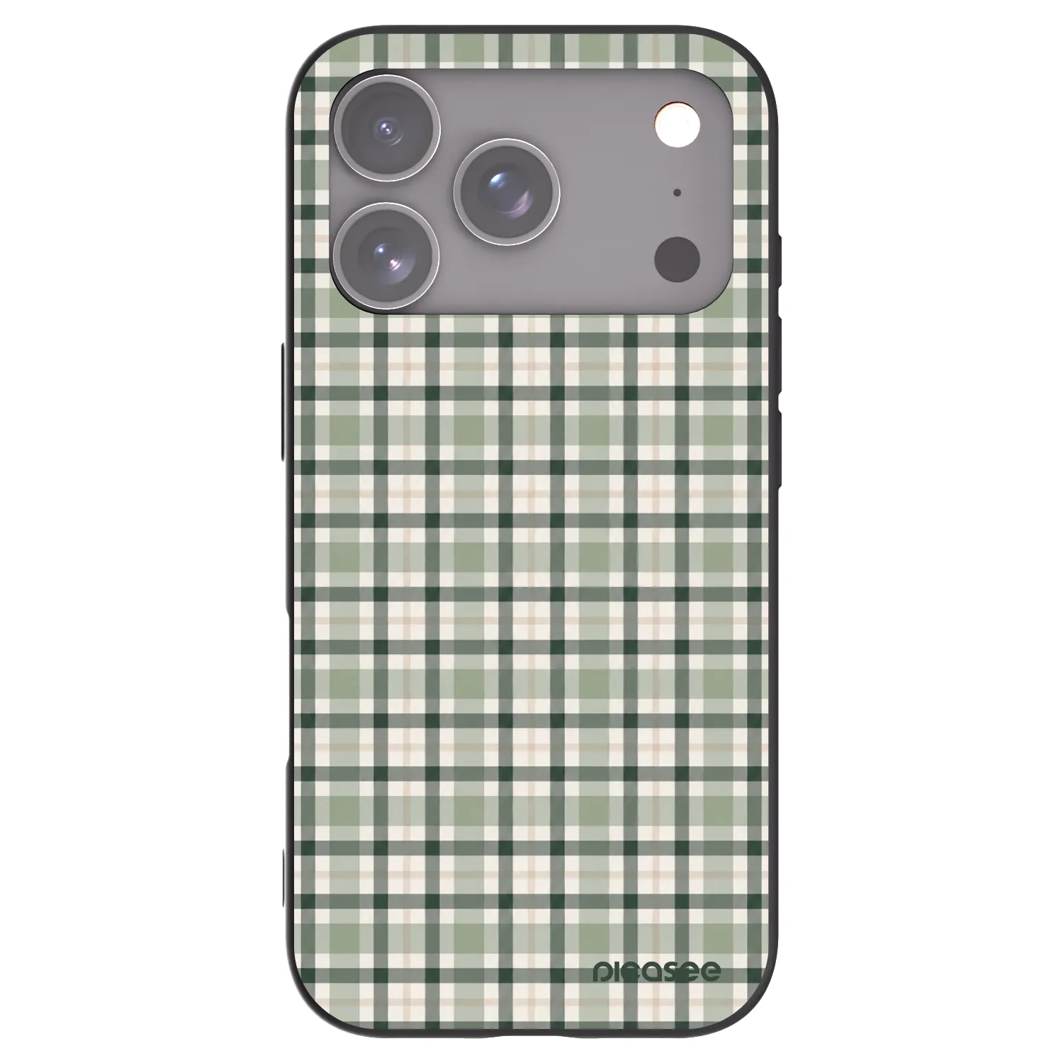 Picasee silikónový čierny obal pre Apple iPhone 17 Pro - Sage Tartan