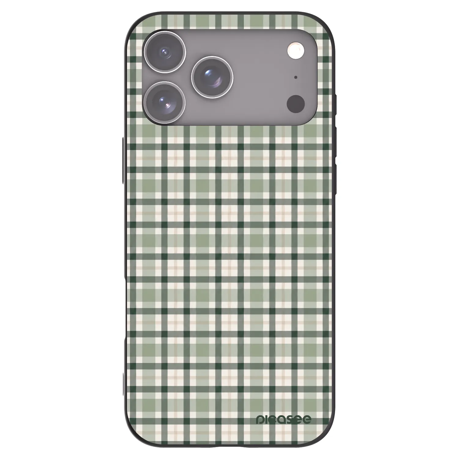Picasee silikónový čierny obal pre Apple iPhone 17 Pro Max - Sage Tartan