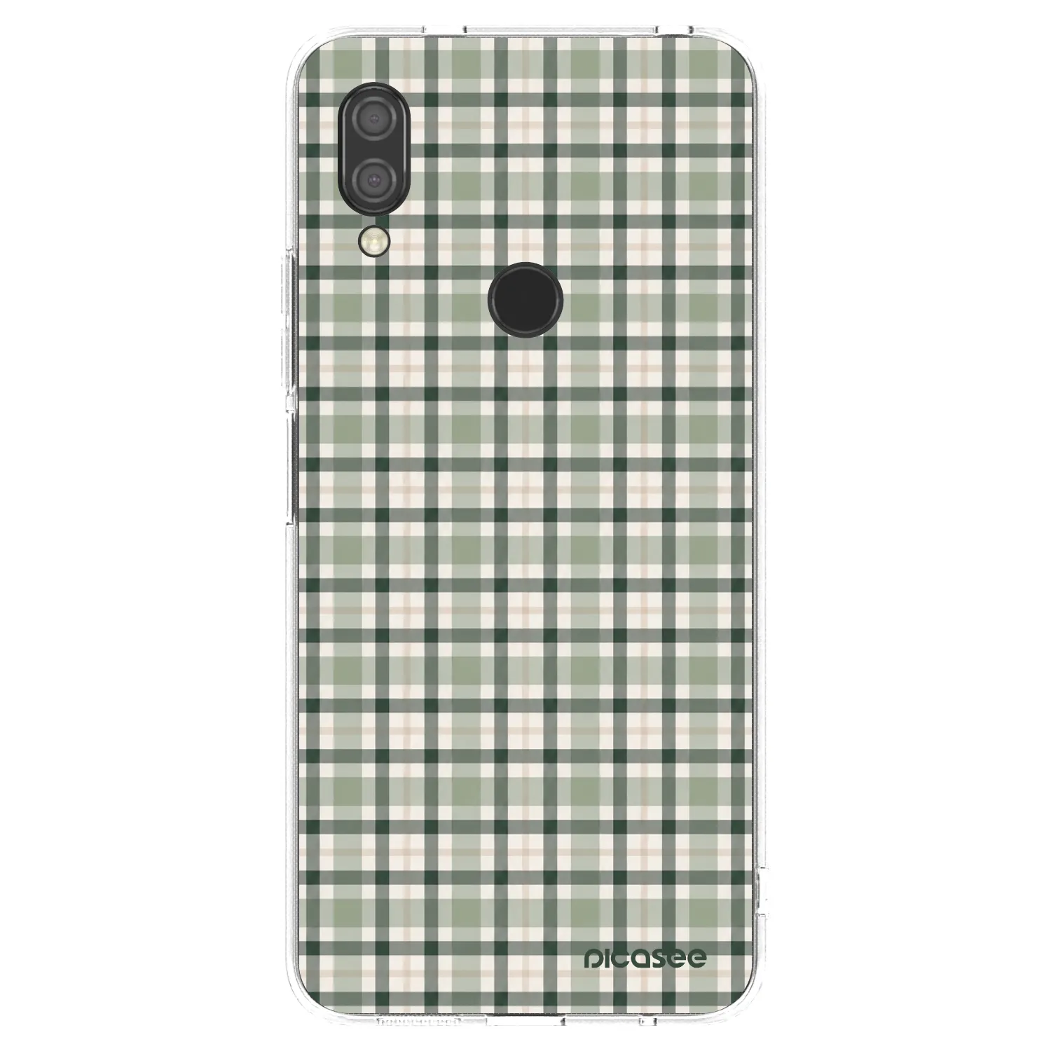 Picasee silikónový prehľadný obal pre Xiaomi Redmi 7 - Sage Tartan