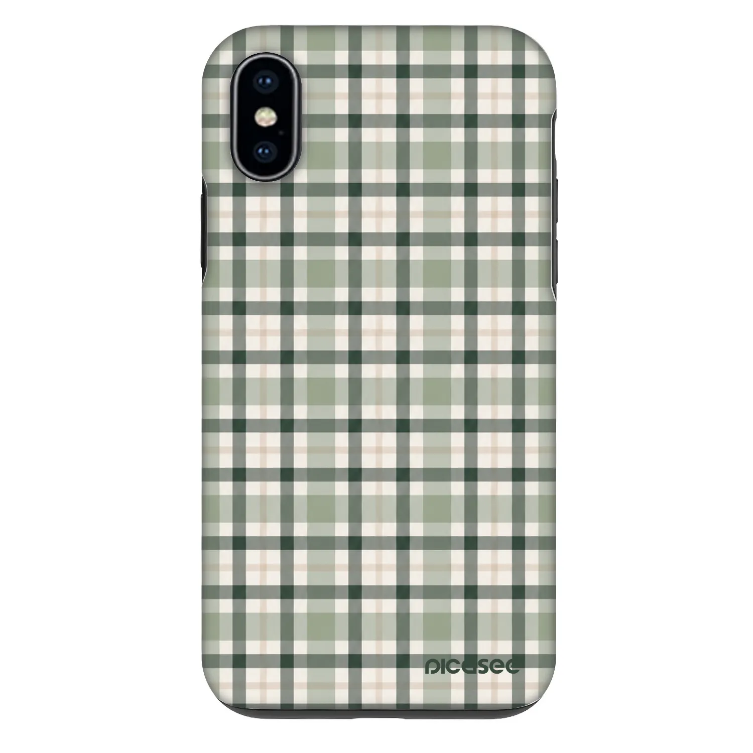 Picasee Fashion Case pre Apple iPhone X/XS - Sage Tartan