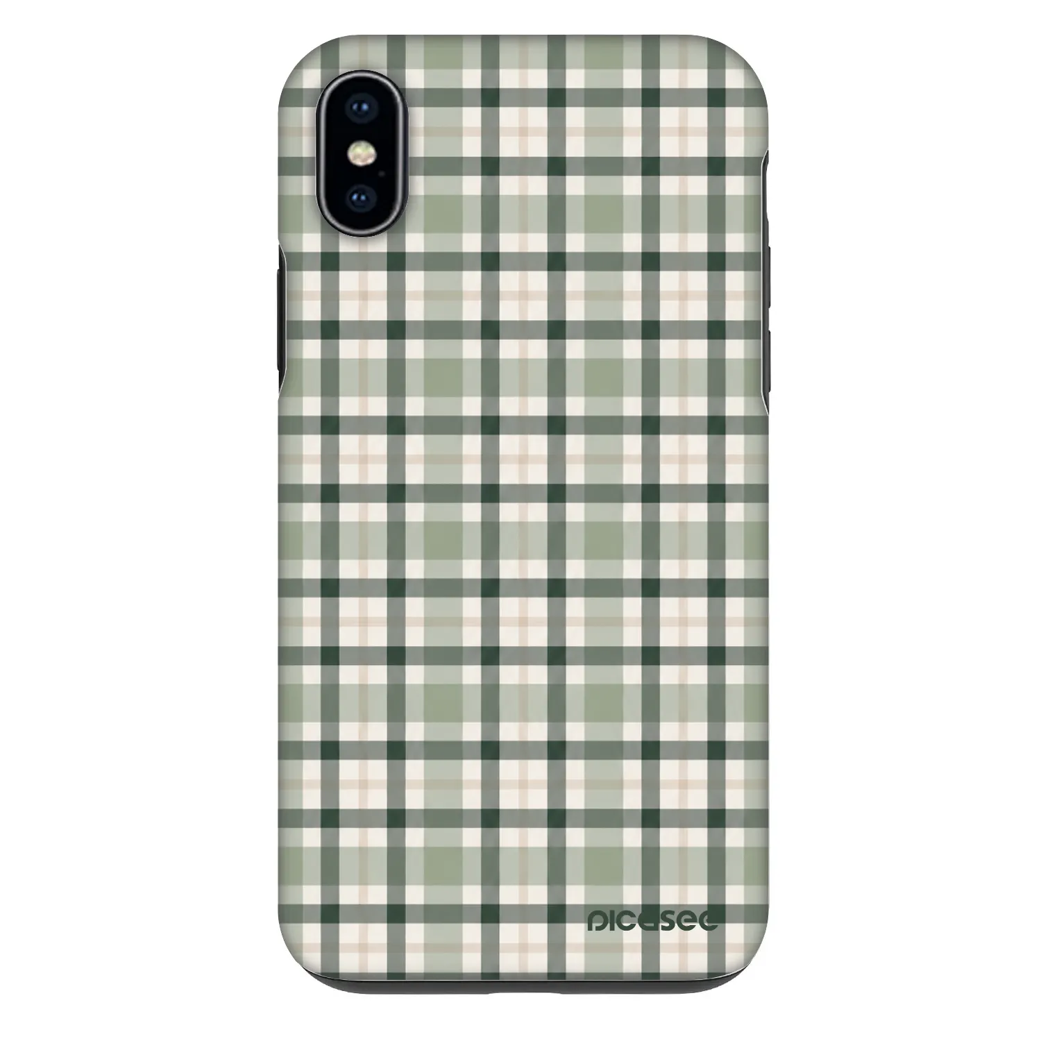 Picasee Fashion Case pre Apple iPhone XS Max - Sage Tartan