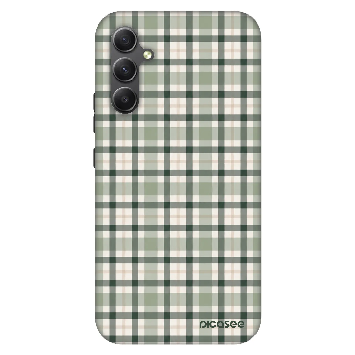 Picasee Fashion Case pre Samsung Galaxy A34 5G A346B - Sage Tartan