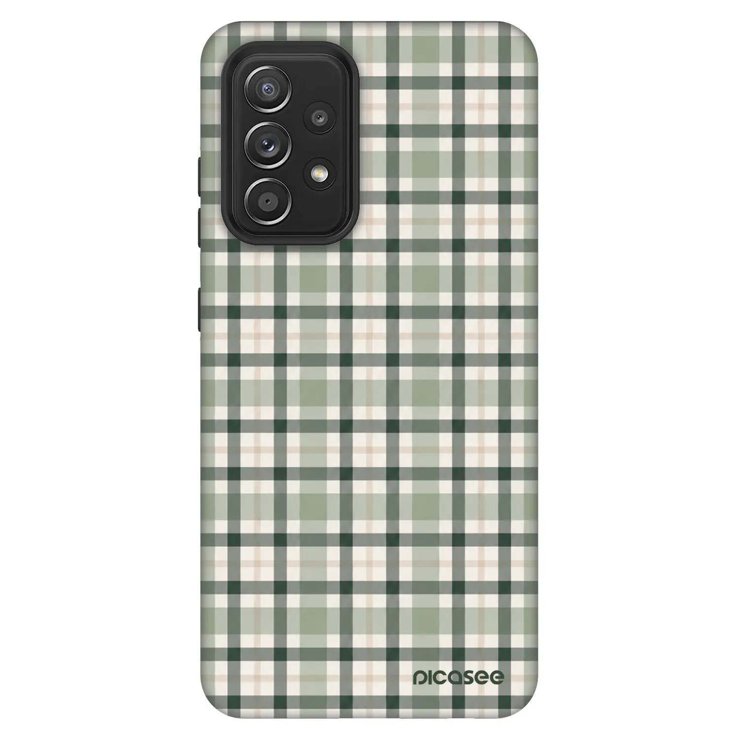 Picasee Fashion Case pre Samsung Galaxy A52 5G A525F - Sage Tartan