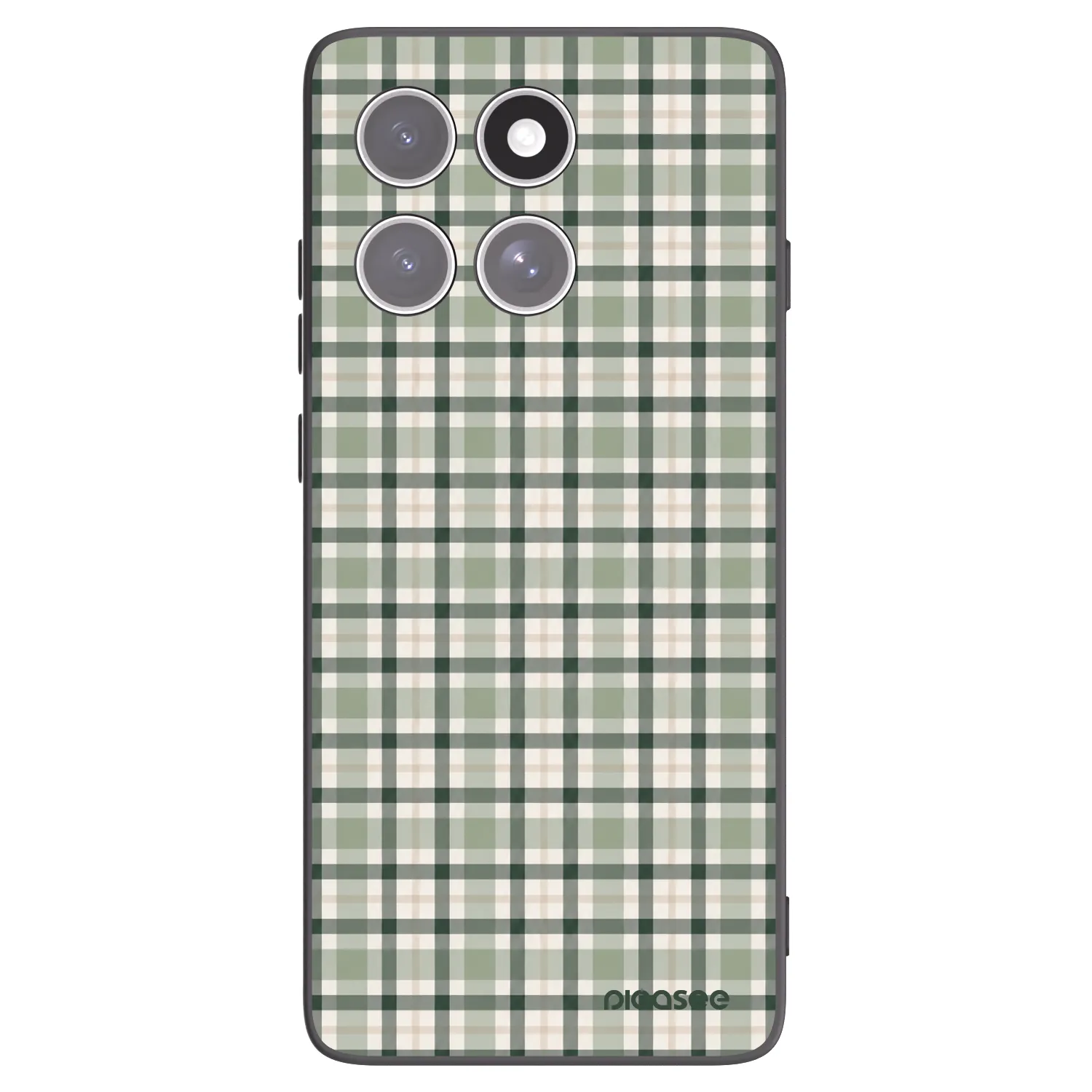 Picasee silikónový čierny obal pre Motorola Edge 60 Pro - Sage Tartan