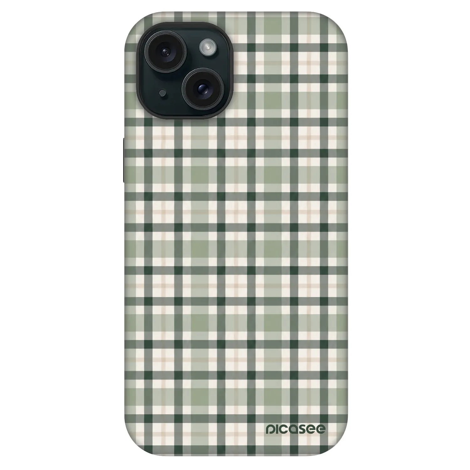 Picasee Fashion Case MagSafe pre Apple iPhone 15 - Sage Tartan
