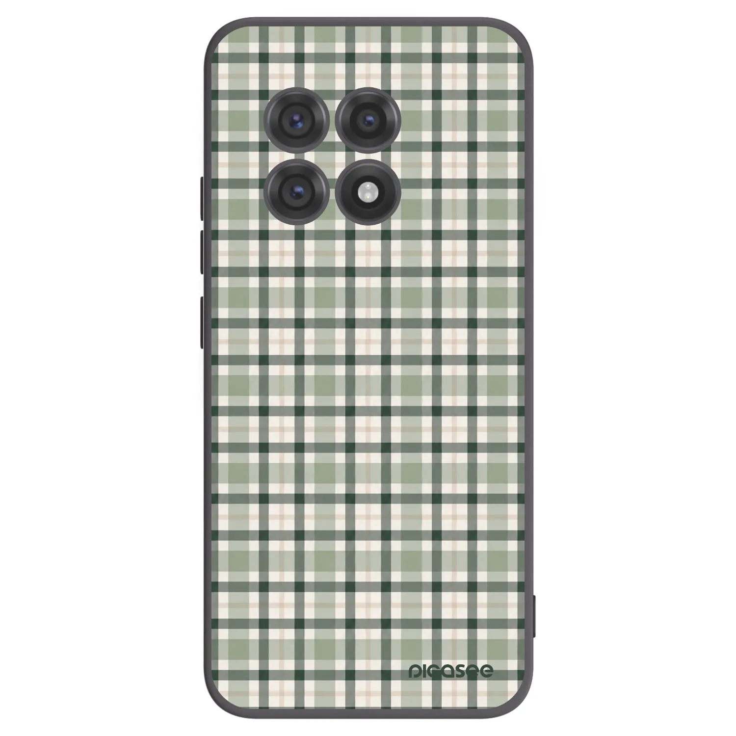 Picasee silikónový čierny obal pre OnePlus 13R 5G - Sage Tartan