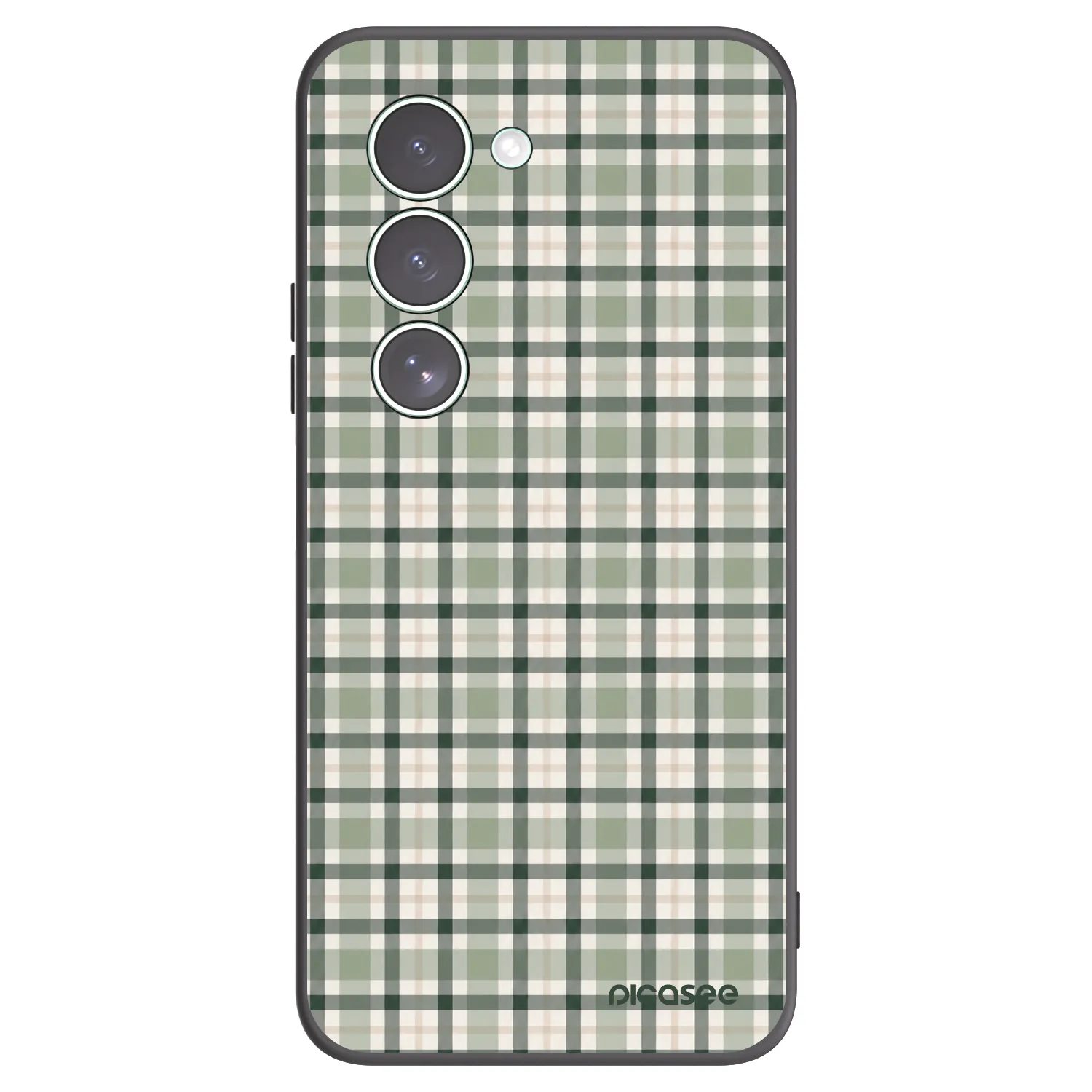 Picasee silikónový čierny obal pre Xiaomi Redmi 15 5G - Sage Tartan
