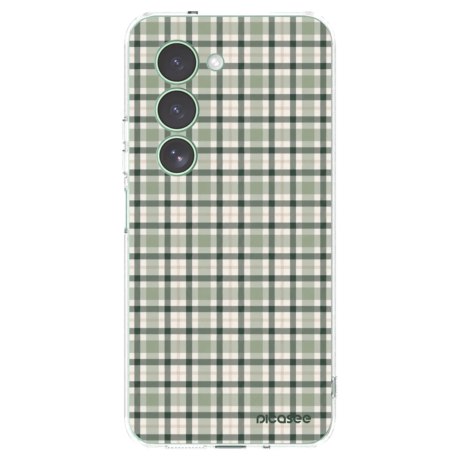 Picasee silikónový prehľadný obal pre Xiaomi Redmi 15 5G - Sage Tartan