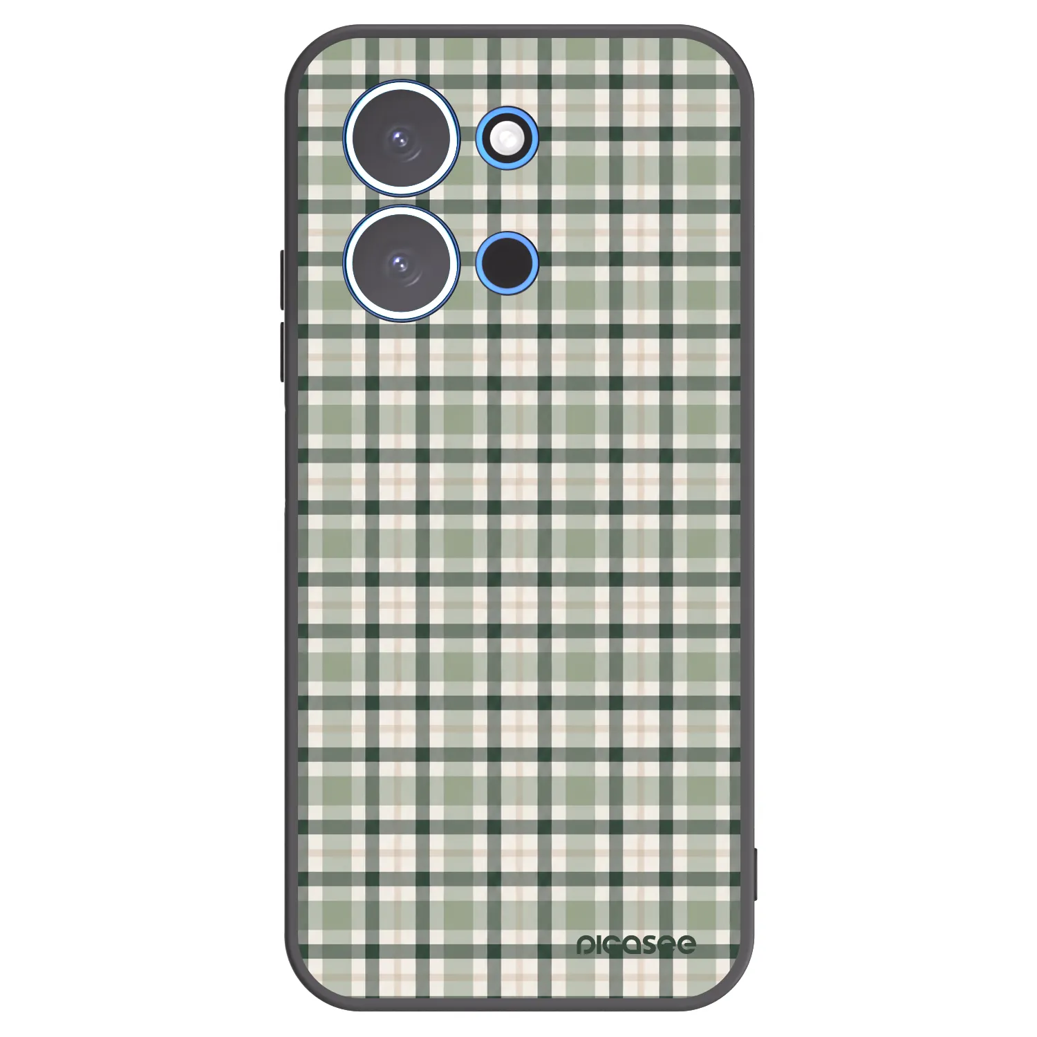 Picasee silikónový čierny obal pre Xiaomi Redmi 15C 4G - Sage Tartan