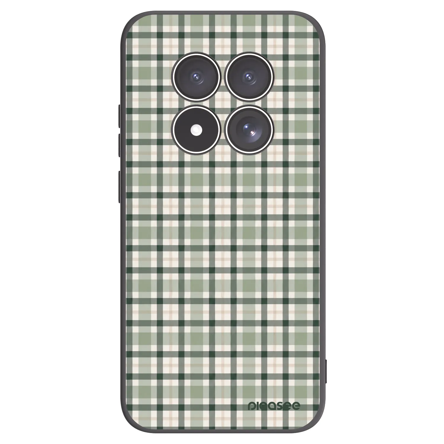 Picasee silikónový čierny obal pre Xiaomi Redmi Note 15 Pro 4G - Sage Tartan