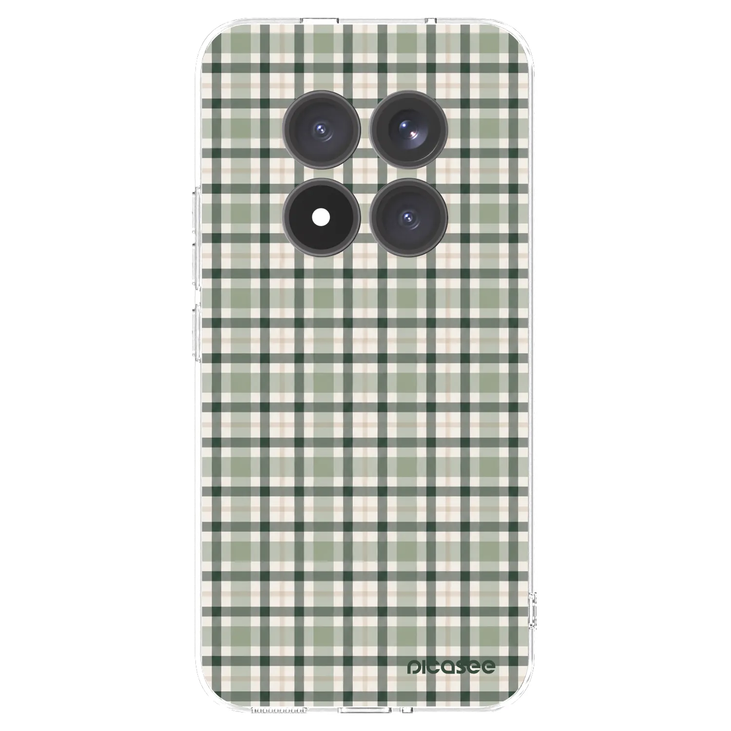 Picasee silikónový prehľadný obal pre Xiaomi Redmi Note 15 Pro+ - Sage Tartan