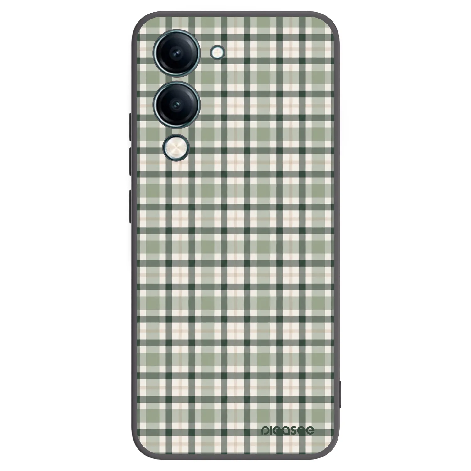 Picasee silikónový čierny obal pre Vivo Y29s 5G - Sage Tartan