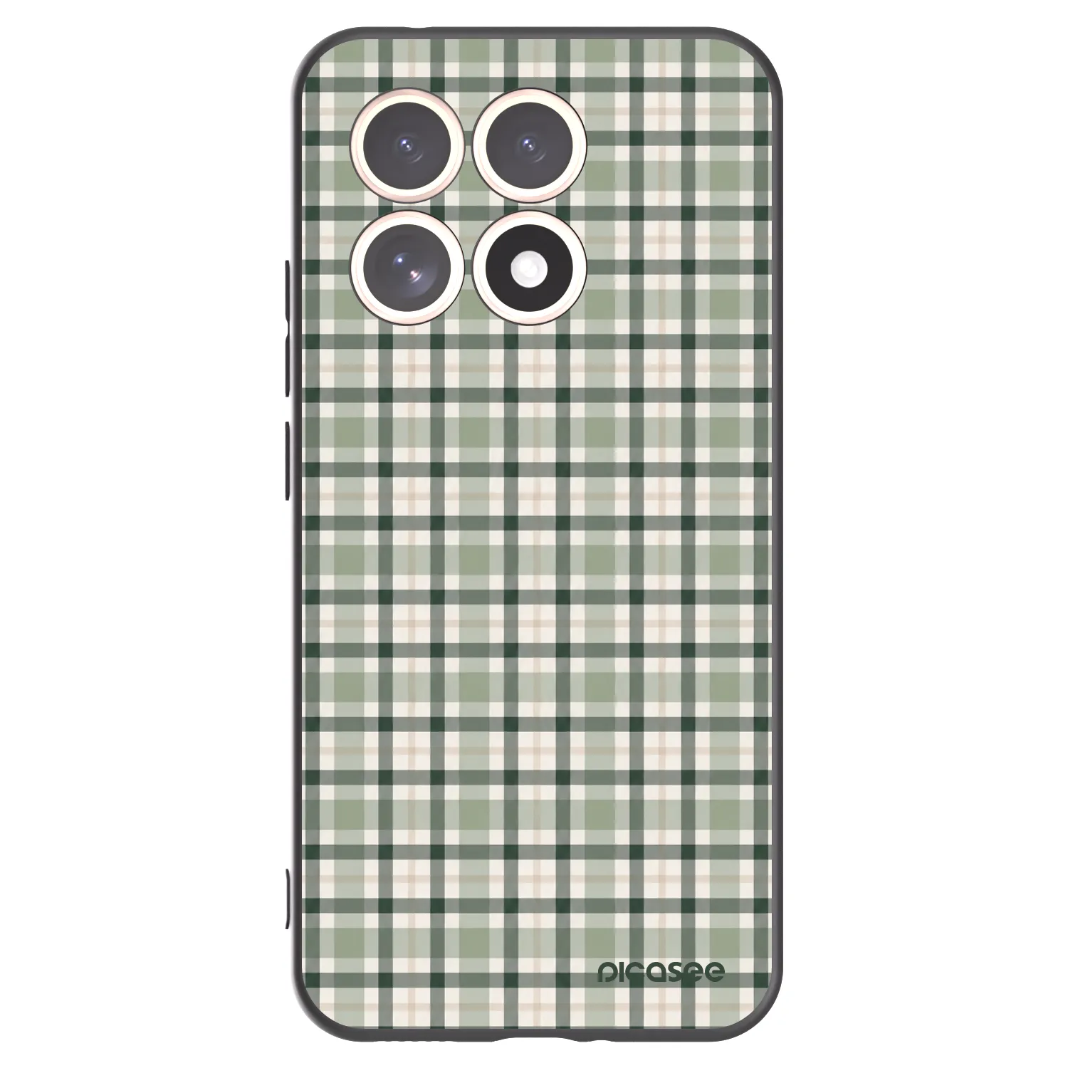 Picasee silikónový čierny obal pre Xiaomi 15T - Sage Tartan
