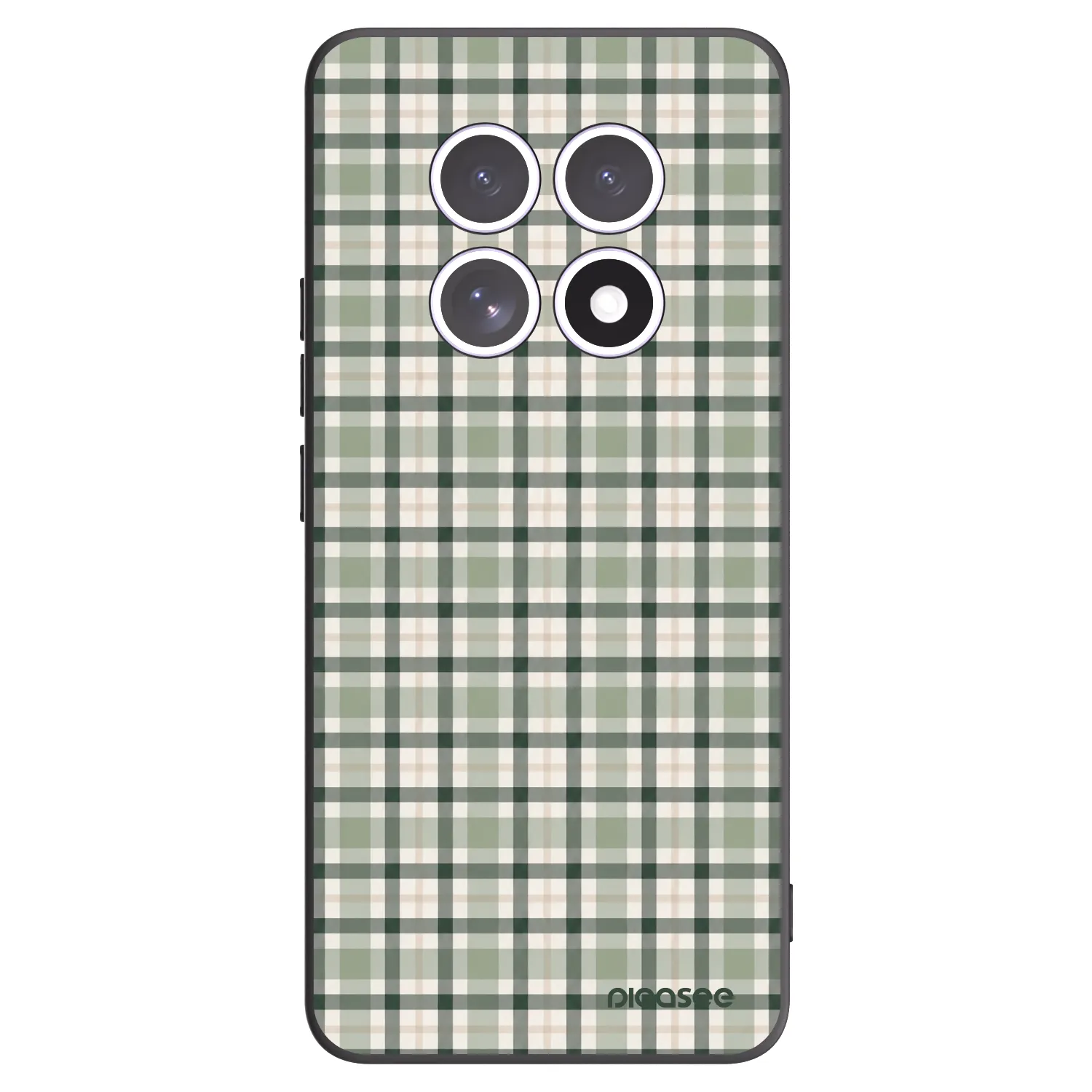 Picasee silikónový čierny obal pre Xiaomi Redmi Note 15 4G - Sage Tartan