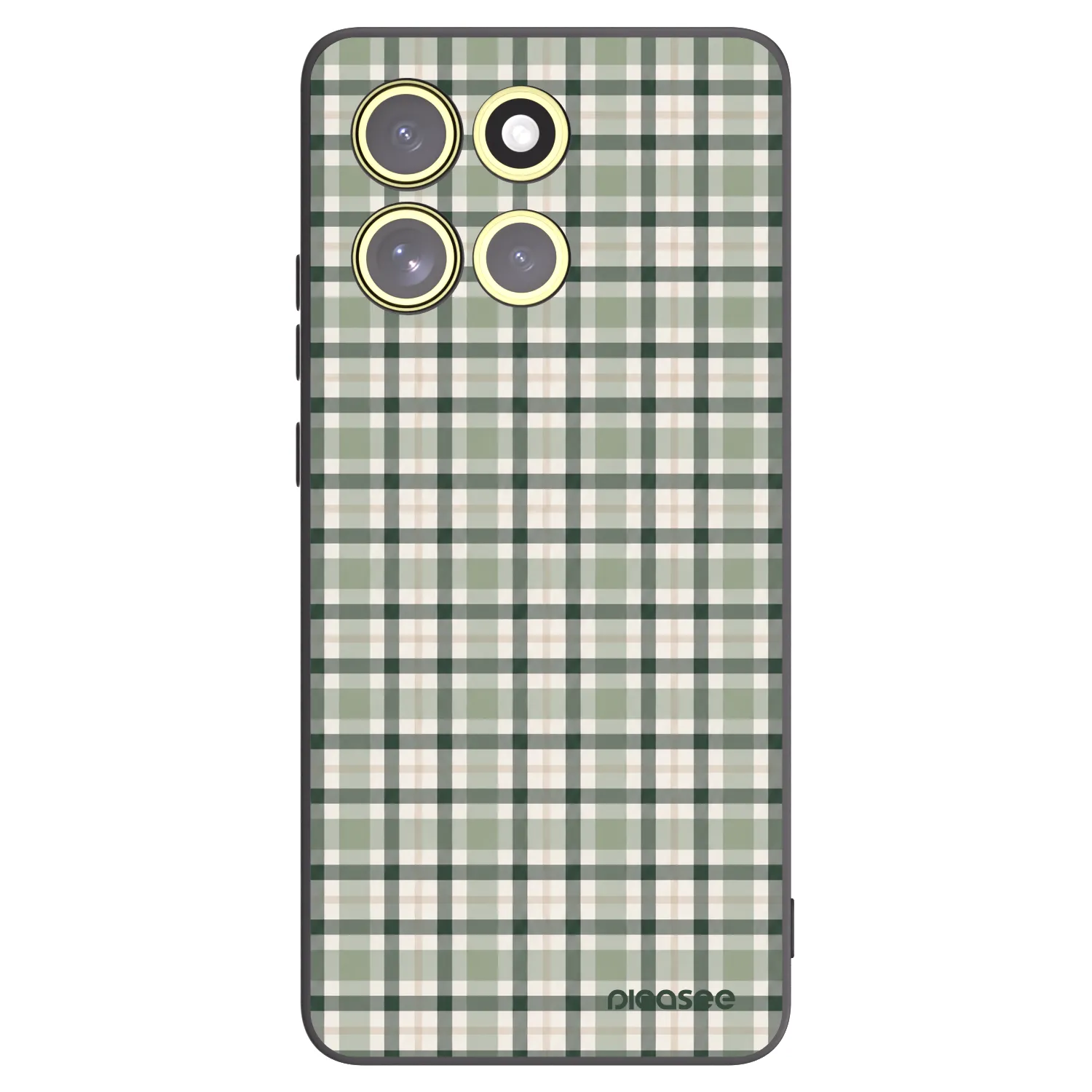 Picasee silikónový čierny obal pre Motorola Moto G86 Power 5G - Sage Tartan