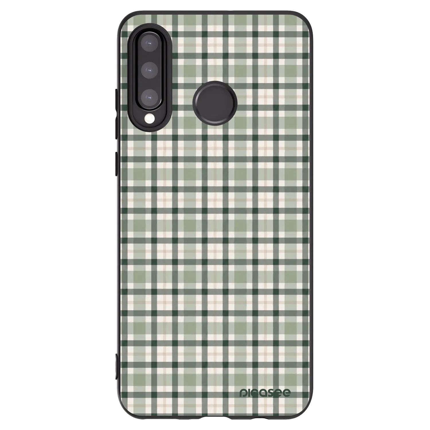 Picasee silikónový čierny obal pre Huawei P30 Lite - Sage Tartan
