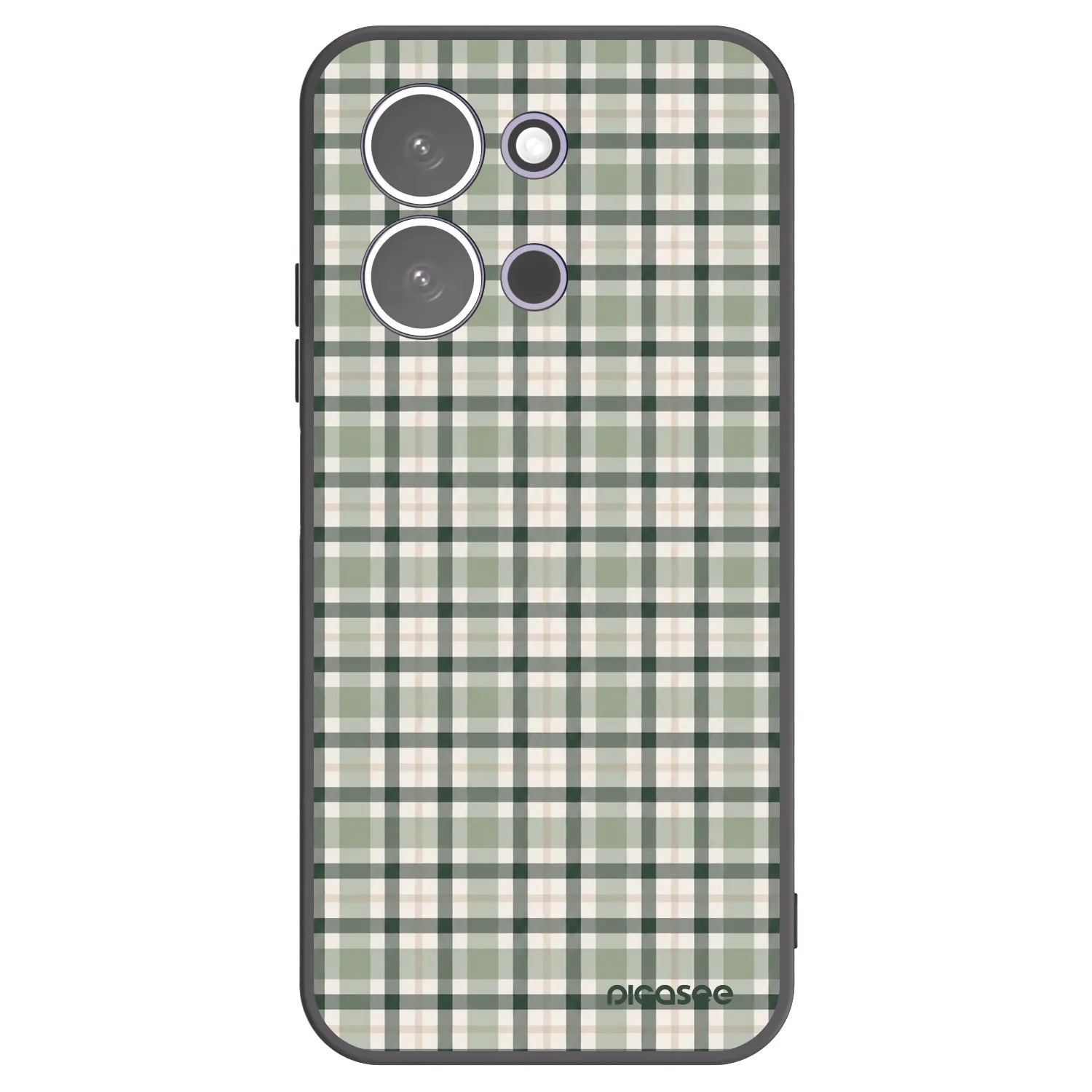 Picasee silikónový čierny obal pre Xiaomi Redmi 15C 5G - Sage Tartan