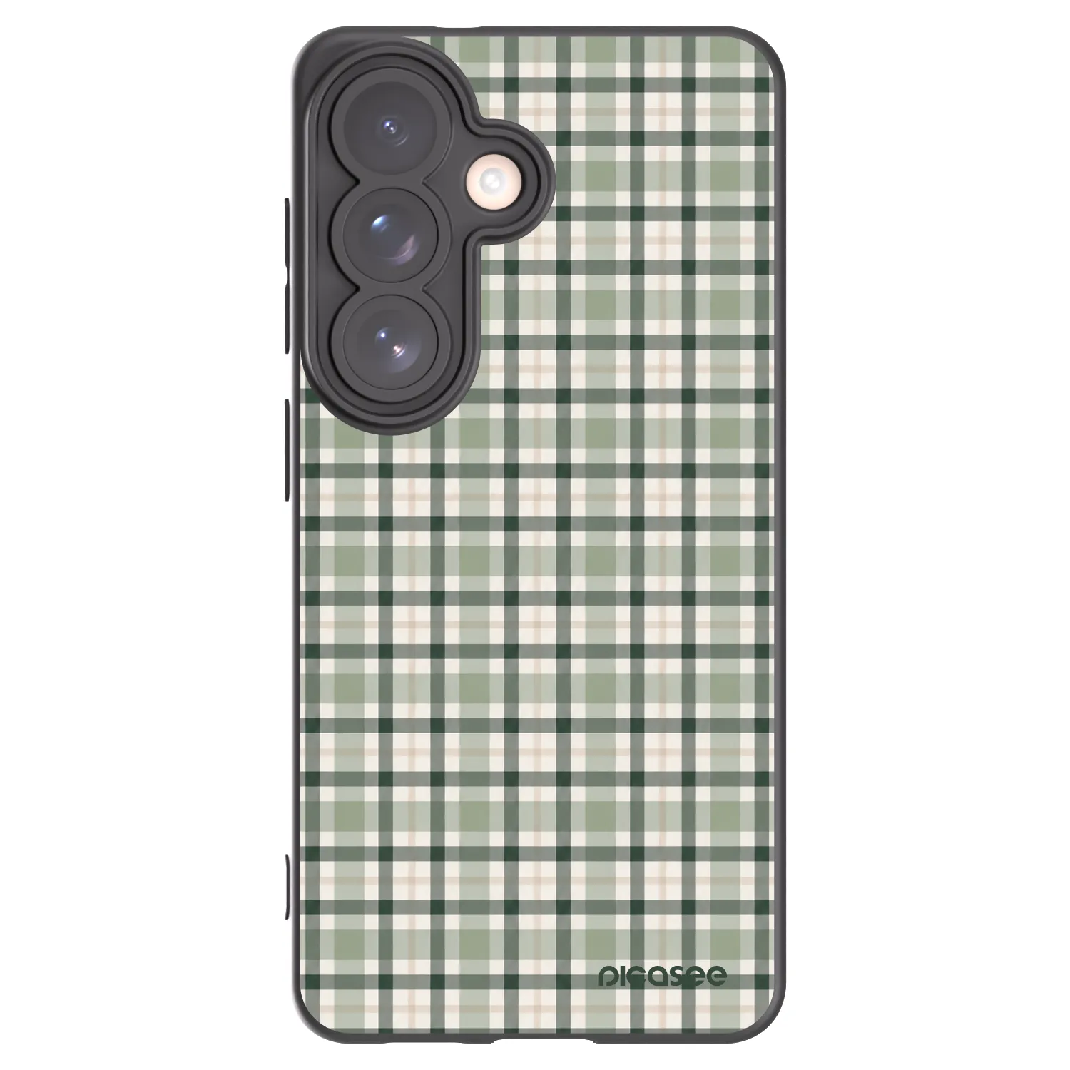 Picasee silikónový čierny obal pre Samsung Galaxy S26 - Sage Tartan