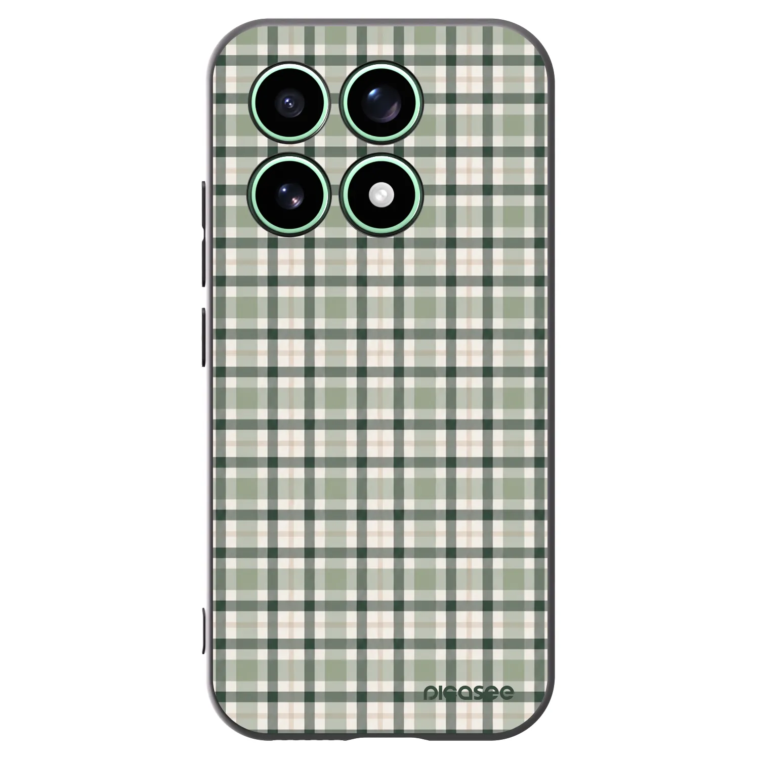 Picasee silikónový čierny obal pre Xiaomi 17 - Sage Tartan