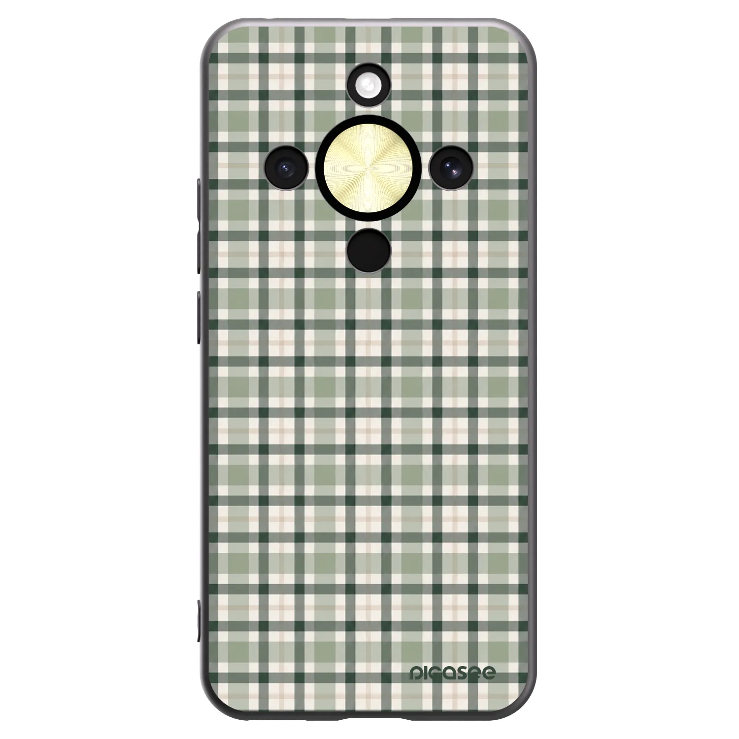 Picasee silikónový čierny obal pre Honor Magic8 Lite 5G - Sage Tartan