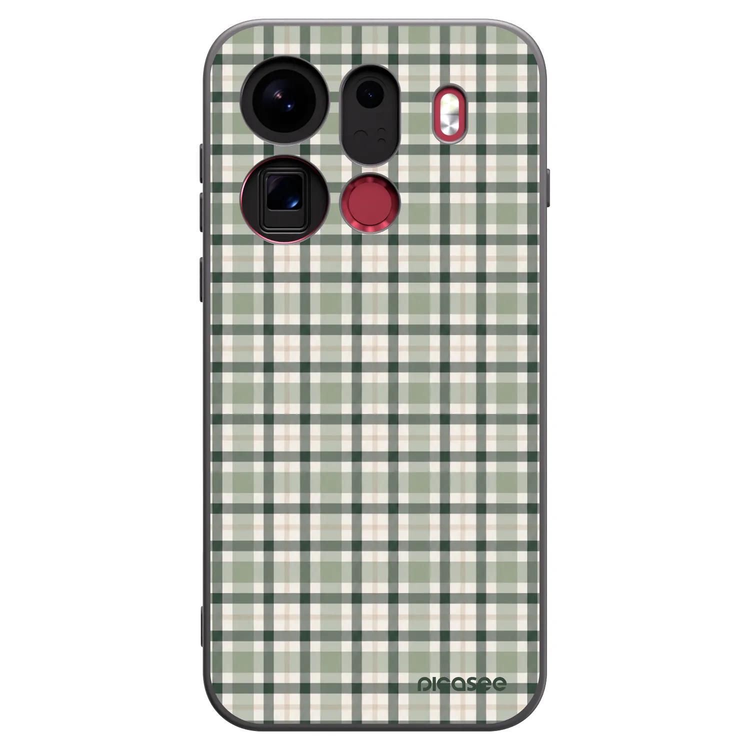 Picasee silikónový čierny obal pre OPPO Find X9 Pro - Sage Tartan