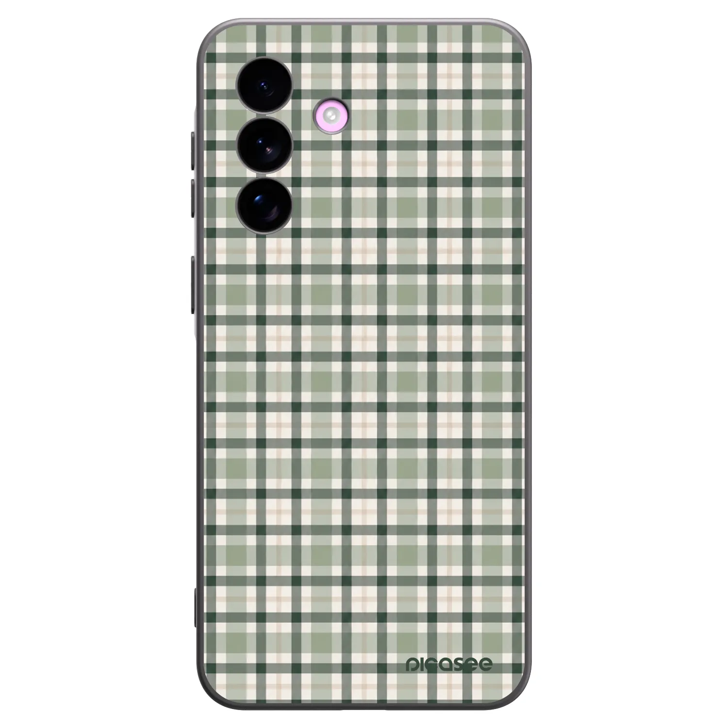 Picasee silikónový čierny obal pre Samsung Galaxy A57 5G - Sage Tartan