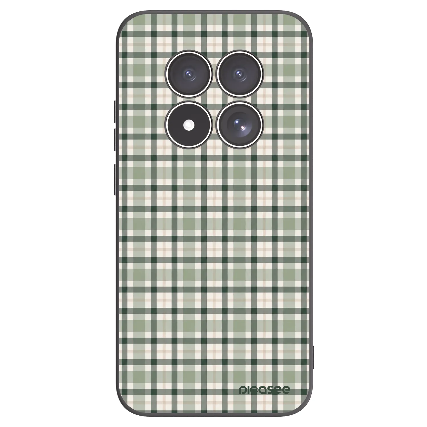 Picasee silikónový čierny obal pre Xiaomi Redmi Note 15 Pro 5G - Sage Tartan