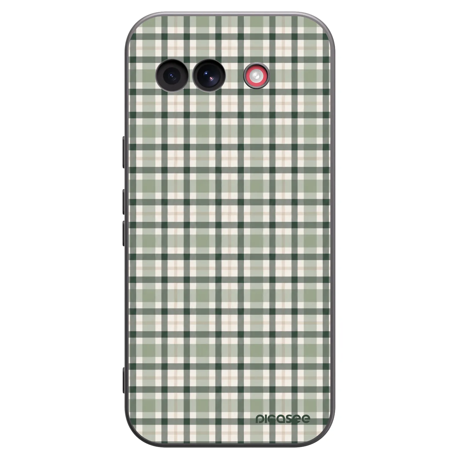 Picasee silikónový čierny obal pre Google Pixel 10a - Sage Tartan
