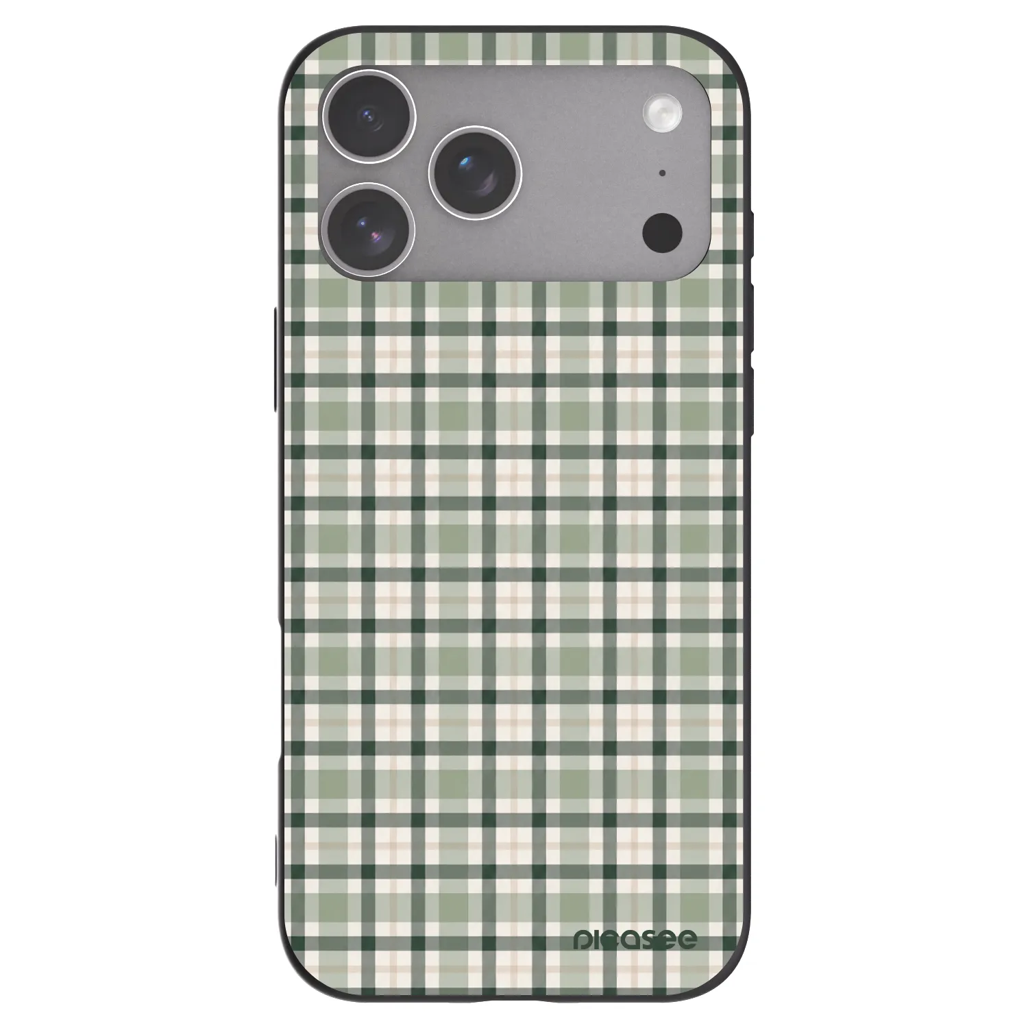 Picasee silikónový čierny obal pre Apple iPhone 18 Pro Max - Sage Tartan