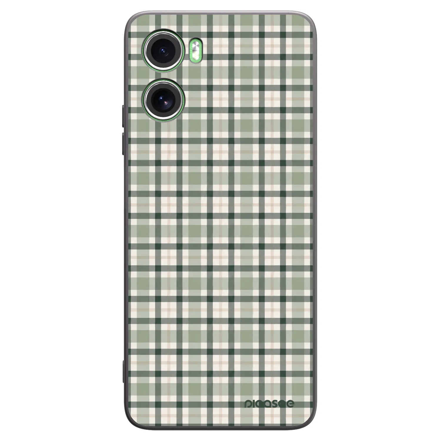 Picasee silikónový čierny obal pre Motorola Moto G06 - Sage Tartan