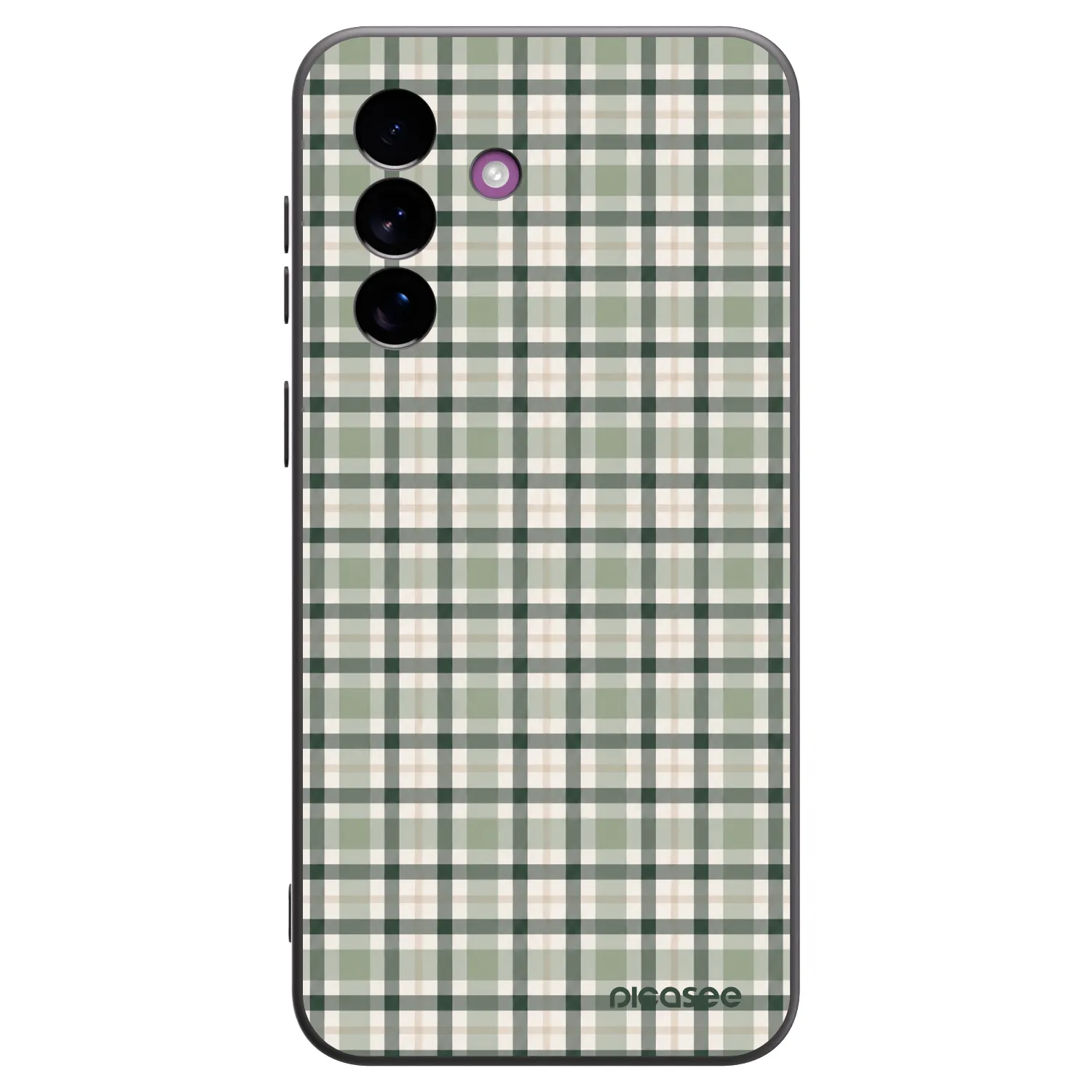 Picasee silikónový čierny obal pre Samsung Galaxy A37 - Sage Tartan