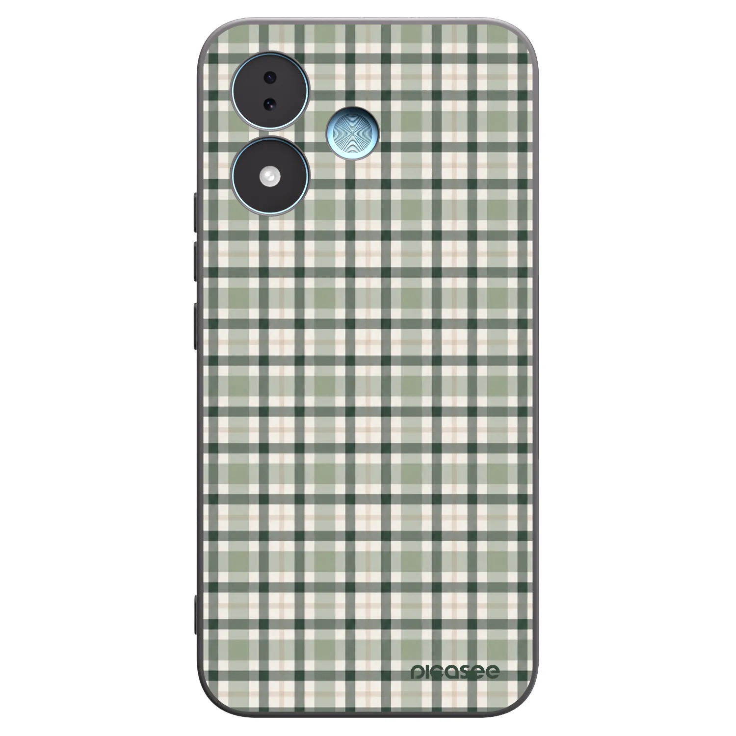 Picasee silikónový čierny obal pre Xiaomi Redmi Note 17 5G - Sage Tartan
