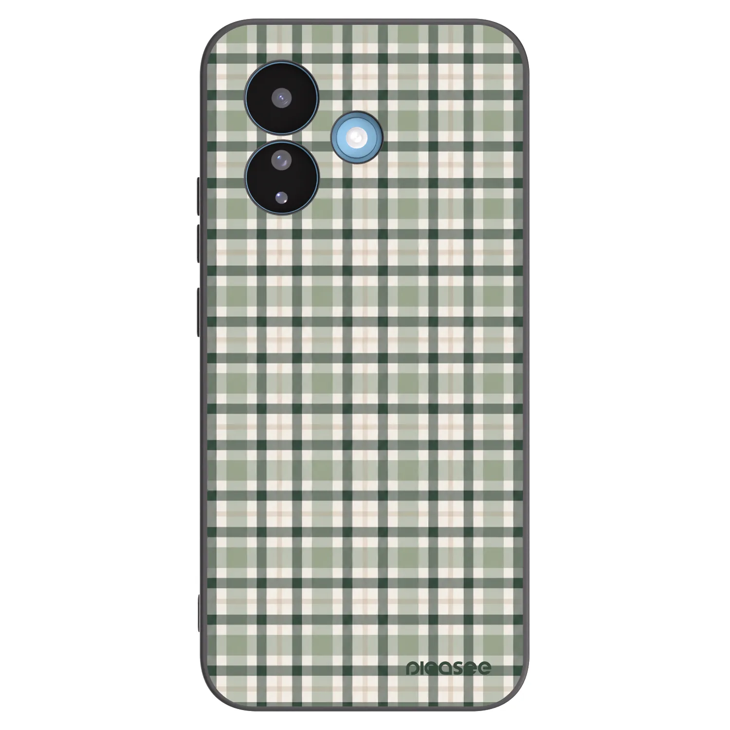Picasee silikónový čierny obal pre Xiaomi Redmi Note 17 Pro 5G - Sage Tartan