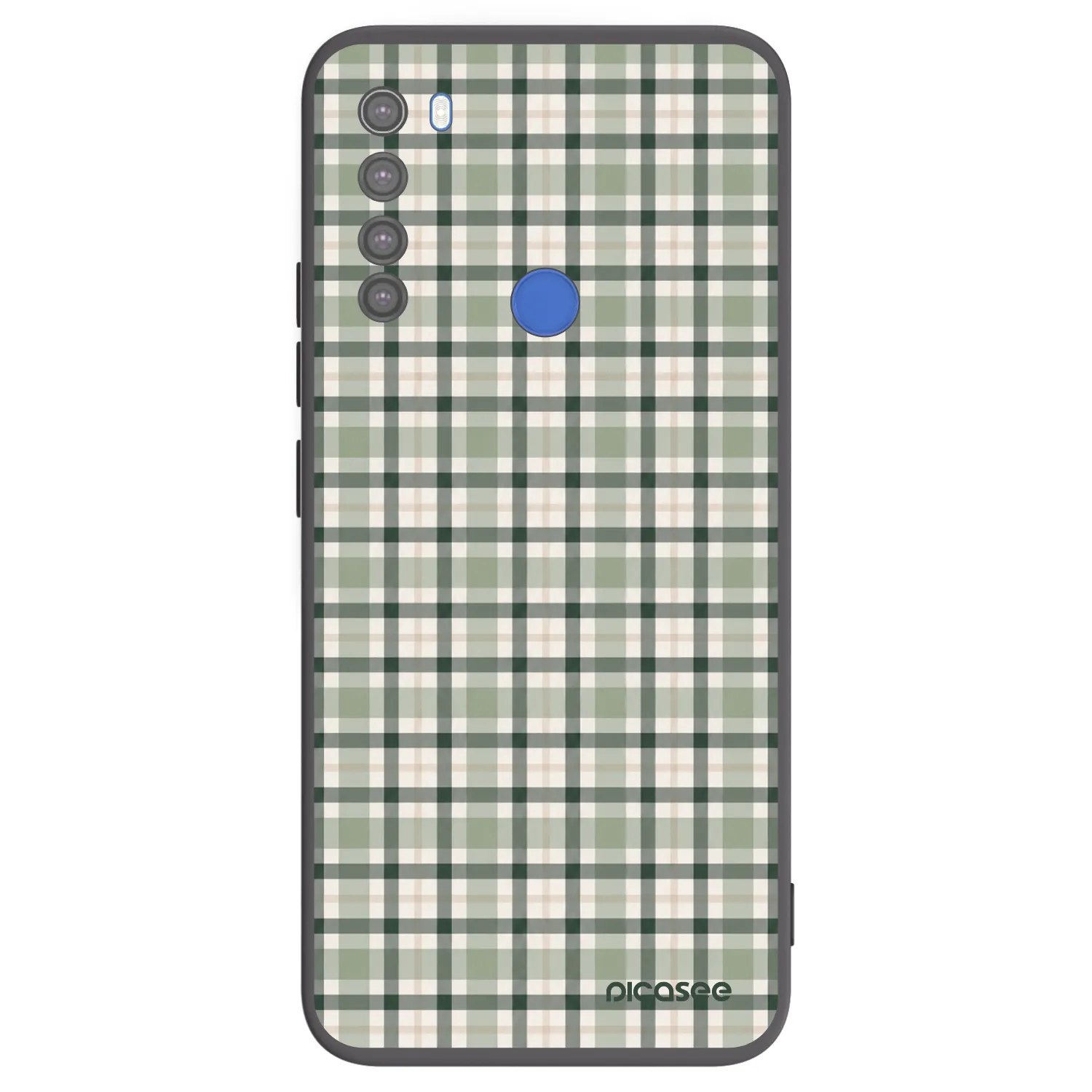 Picasee silikónový čierny obal pre Xiaomi Redmi Note 8T - Sage Tartan