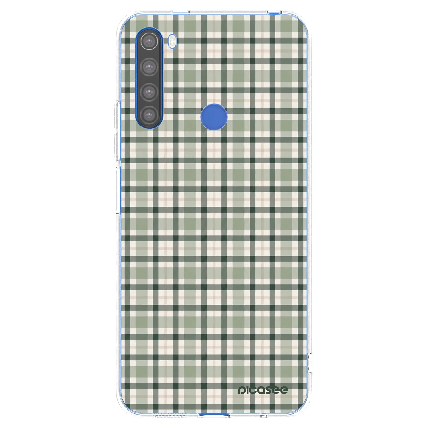 Picasee silikónový prehľadný obal pre Xiaomi Redmi Note 8T - Sage Tartan
