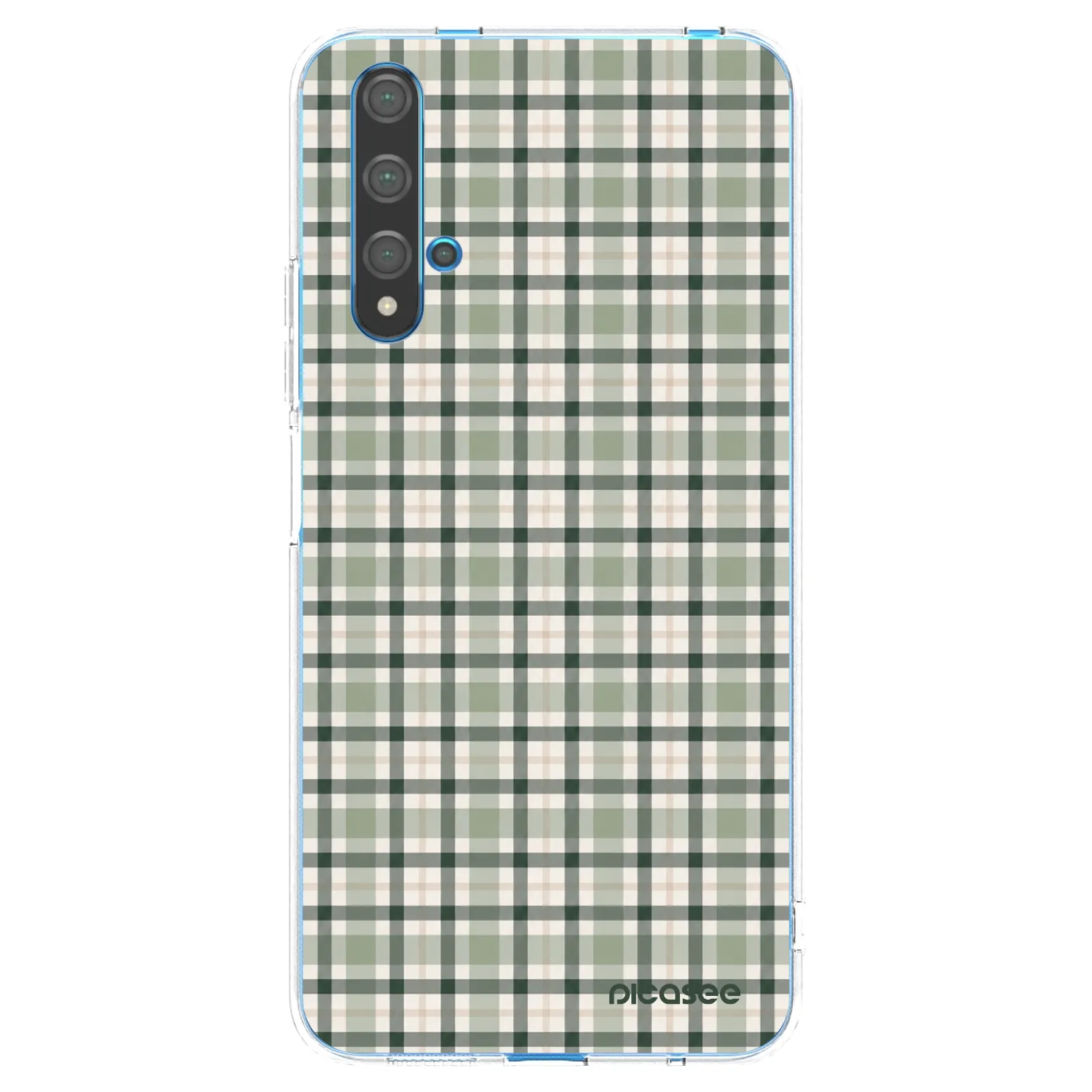 Picasee silikónový prehľadný obal pre Huawei Nova 5T - Sage Tartan