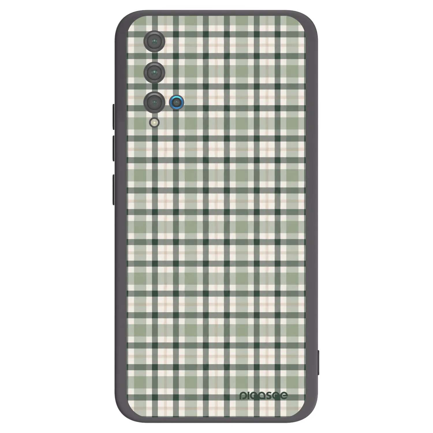 Picasee silikónový čierny obal pre Huawei Nova 5T - Sage Tartan