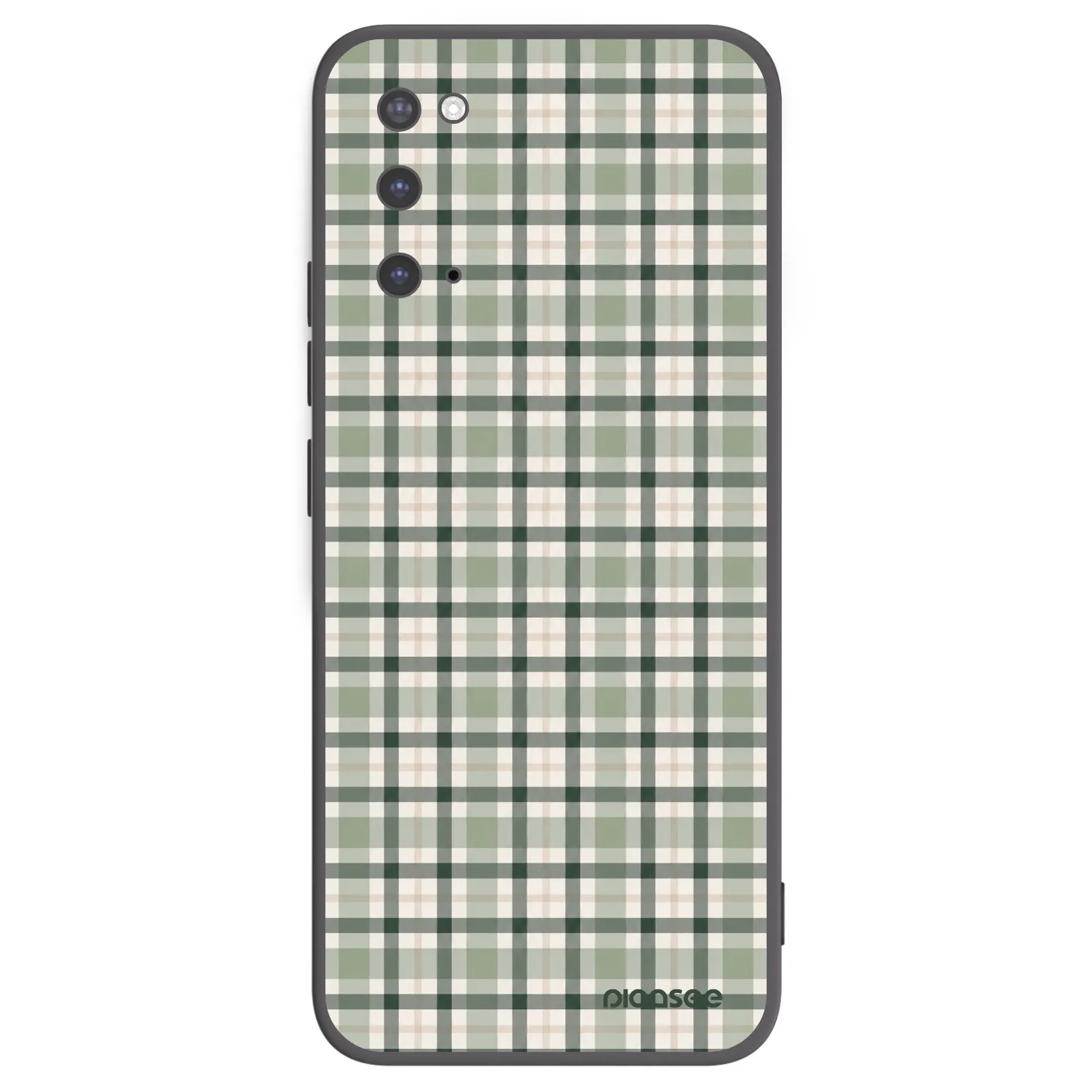 Picasee silikónový čierny obal pre Samsung Galaxy S20 G980F - Sage Tartan