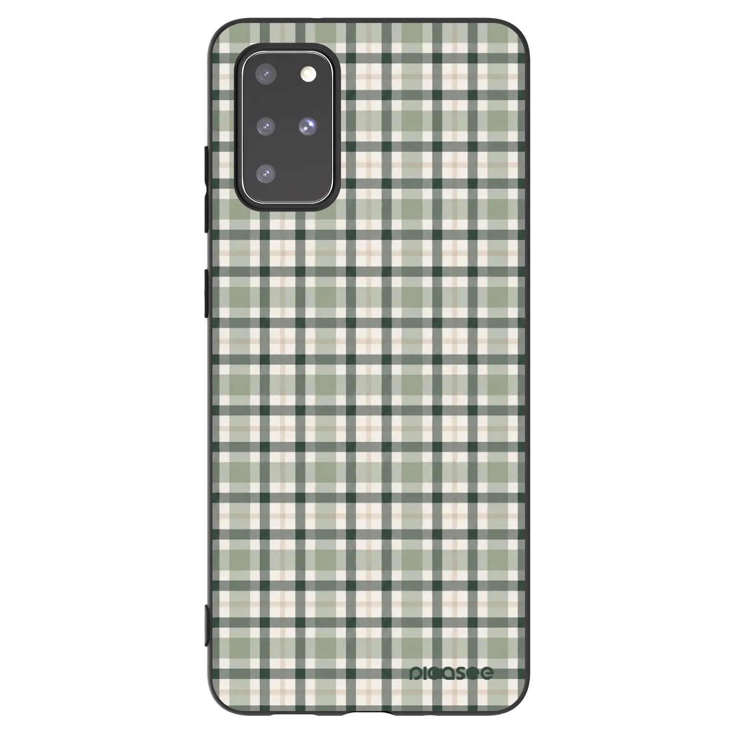 Picasee silikónový čierny obal pre Samsung Galaxy S20+ G985F - Sage Tartan