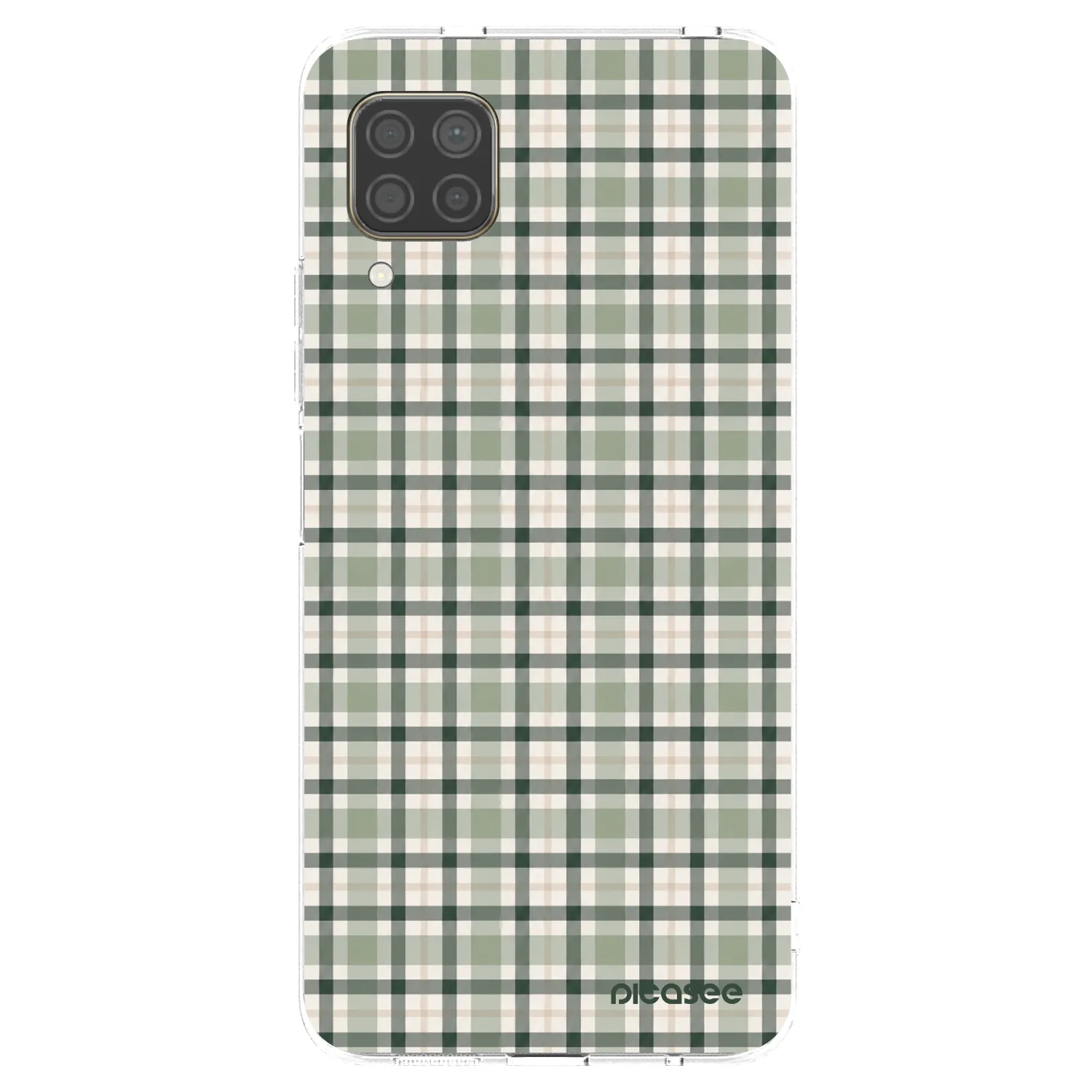 Picasee silikónový prehľadný obal pre Huawei P40 Lite - Sage Tartan