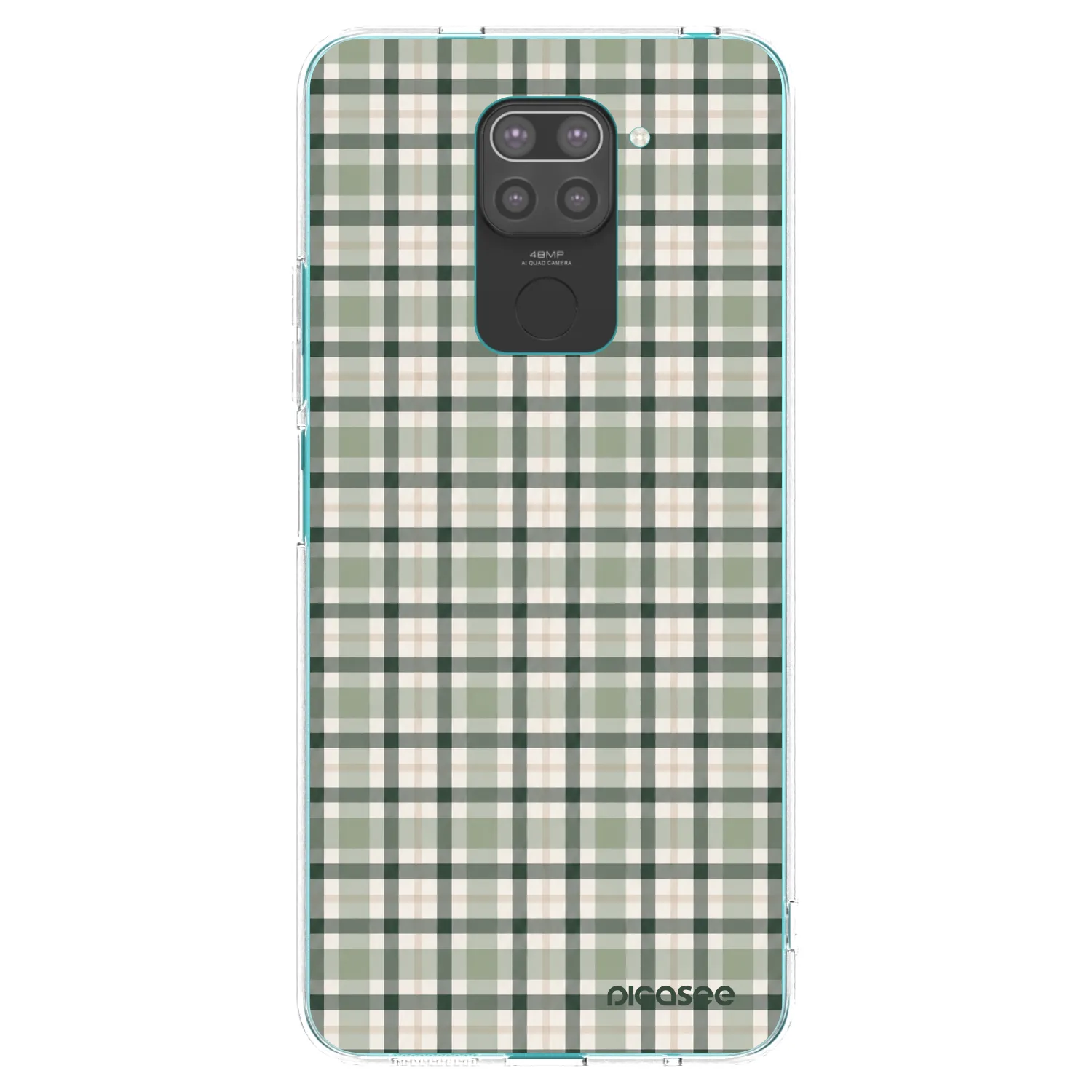 Picasee silikónový čierny obal pre Xiaomi Redmi Note 9 - Sage Tartan