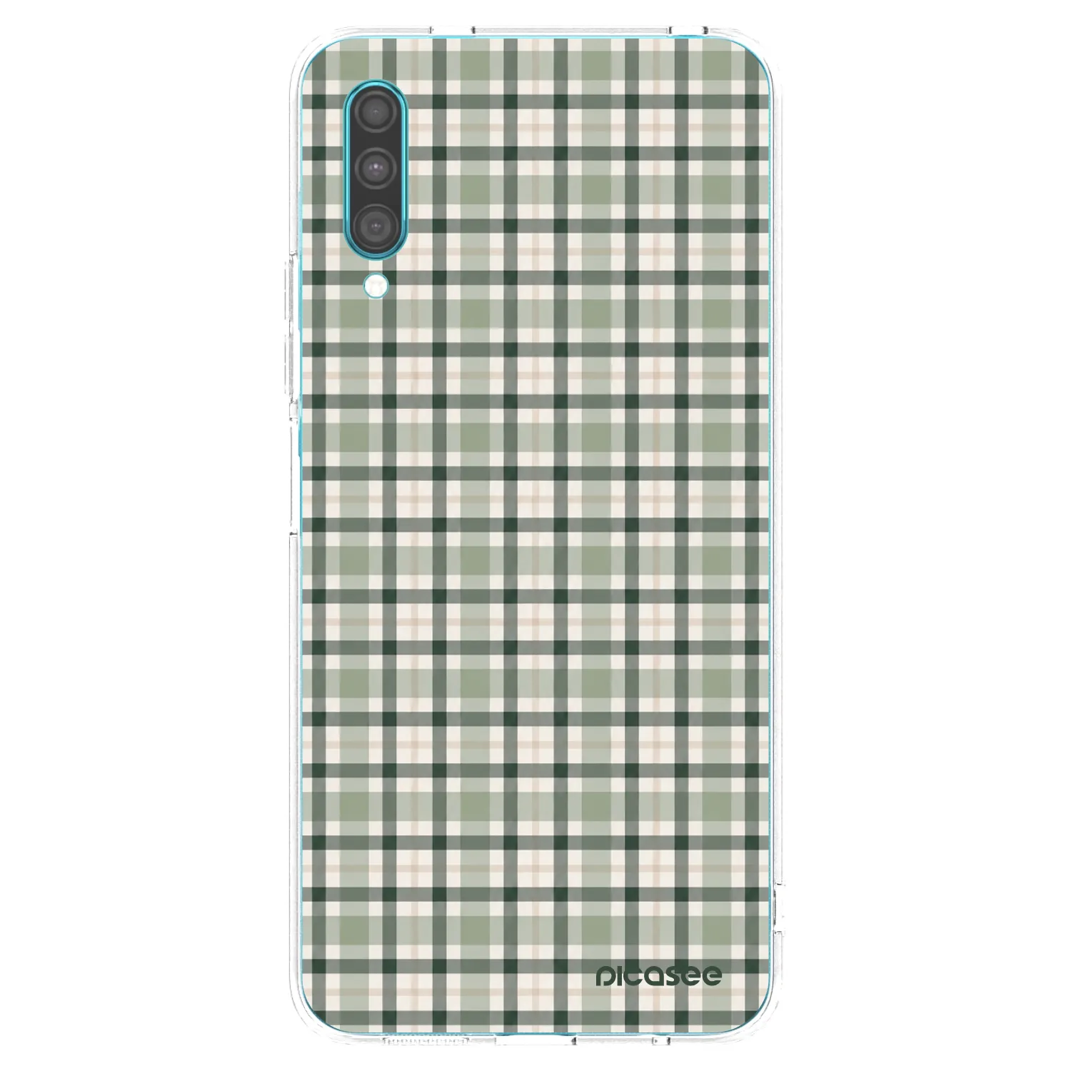 Picasee silikónový prehľadný obal pre Samsung Galaxy A30s A307F - Sage Tartan