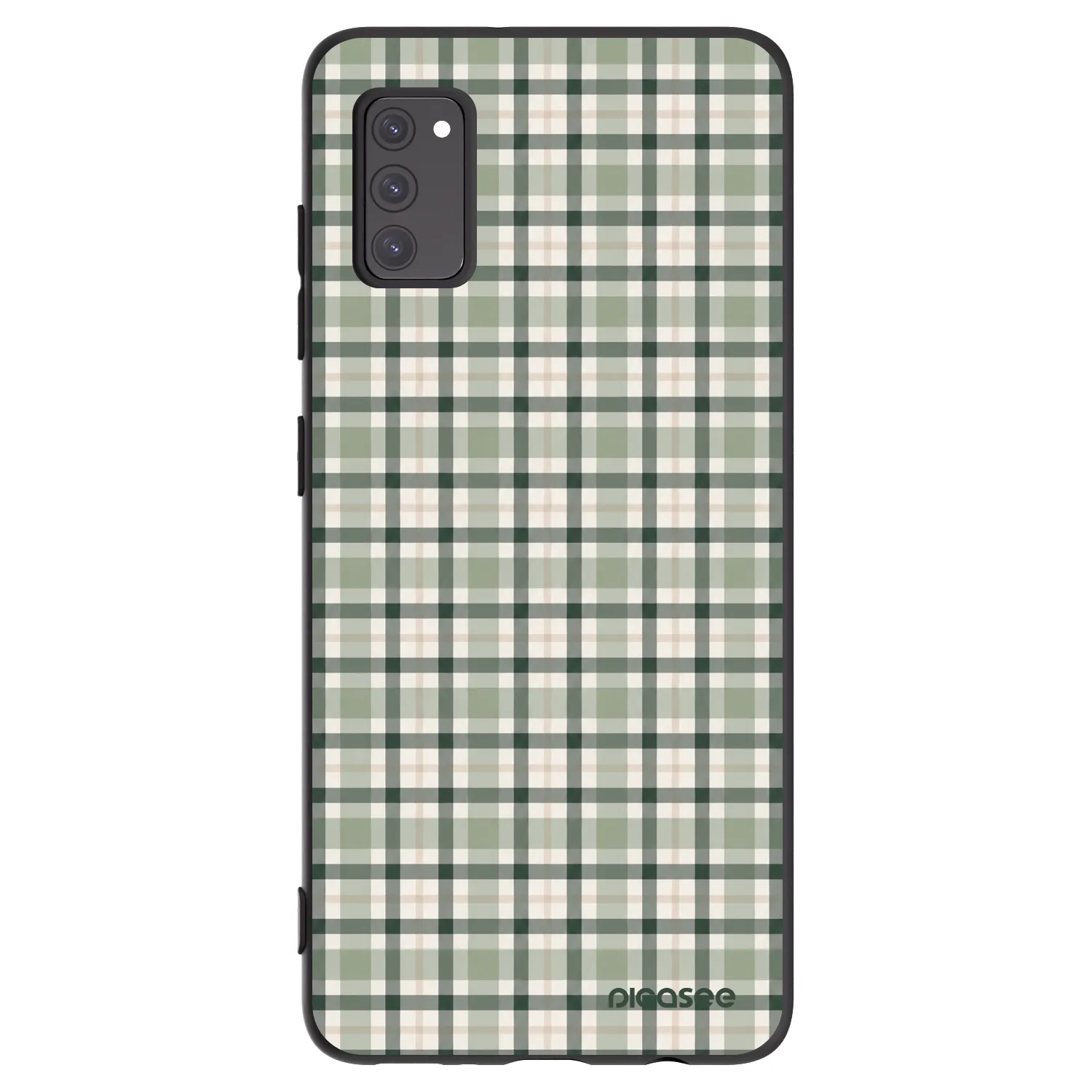 Picasee silikónový čierny obal pre Samsung Galaxy A41 A415F - Sage Tartan