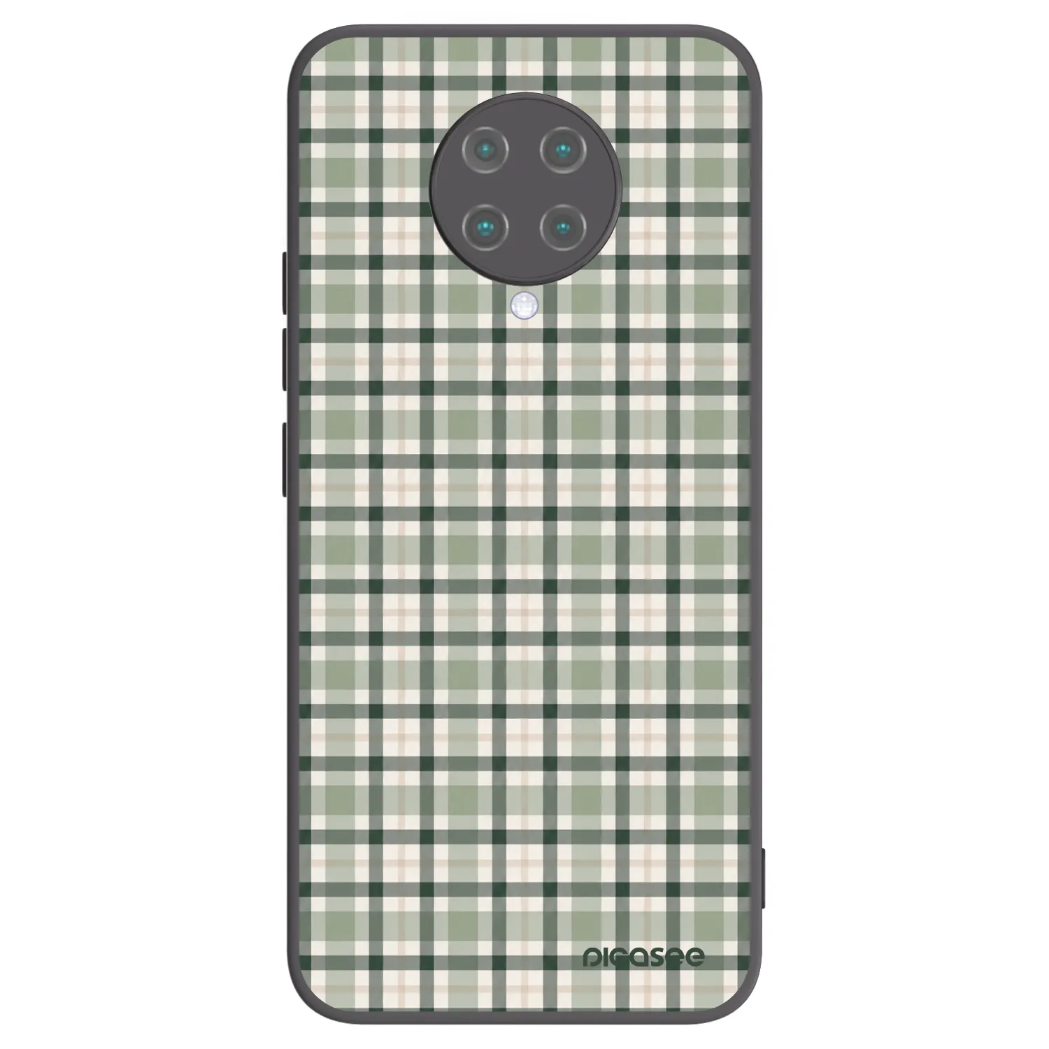 Picasee silikónový čierny obal pre Xiaomi Poco F2 Pro - Sage Tartan