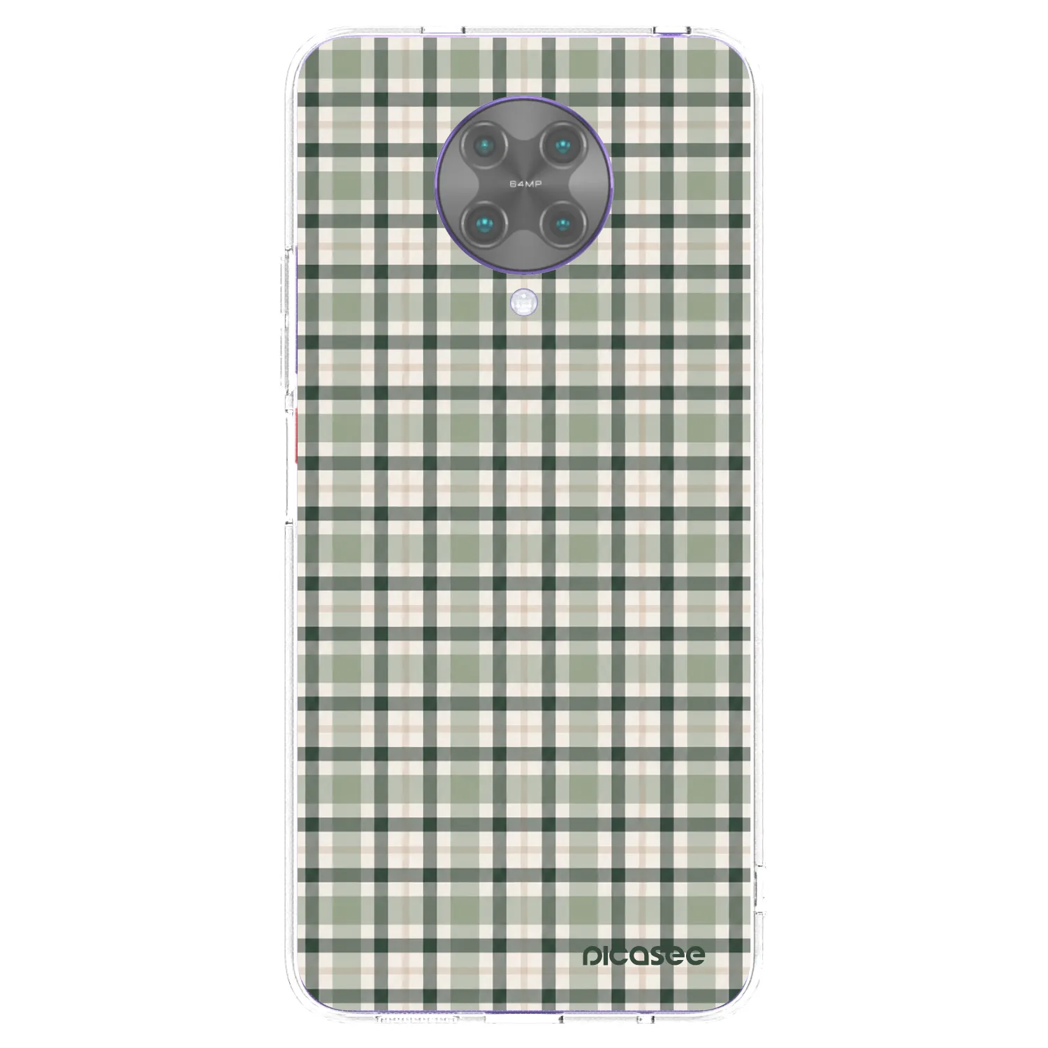 Picasee silikónový prehľadný obal pre Xiaomi Poco F2 Pro - Sage Tartan