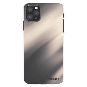 Picasee silikónový prehľadný obal pre Apple iPhone 11 Pro Max - Smoky Beige